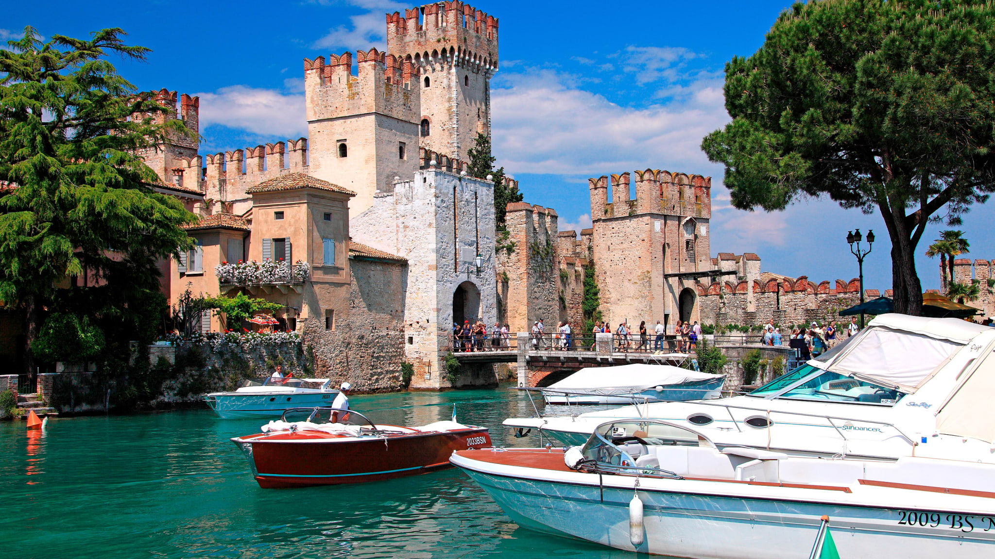 Scaligerburg in Sirmione, Gardasee, Provinz Brescia, Lombardei, Italien
