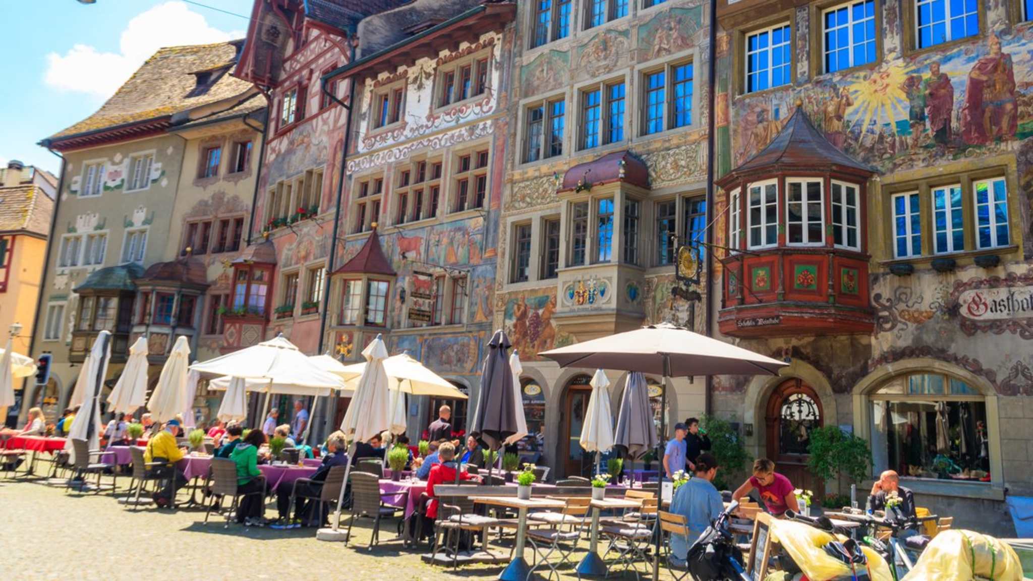 Die Altstadt von Stein am Rhein lädt zum Verweilen ein. © iStock via Getty/OlyaSolodenko