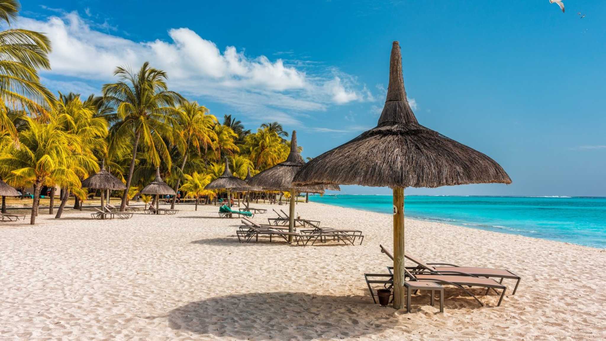 Der traumhafte Strand von Le Morne auf Mauritius. © iStock via Getty/DaLiu