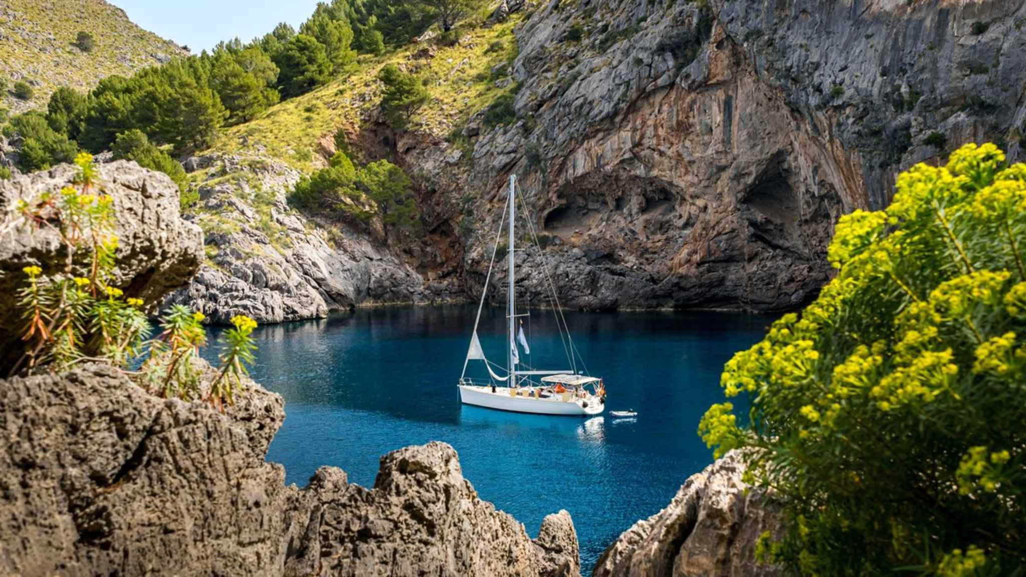 Wenn Du möchtest, kannst Du die vielen schönen Buchten Mallorcas auch per Schiff erkunden. © Kris Hoobaer/iStock