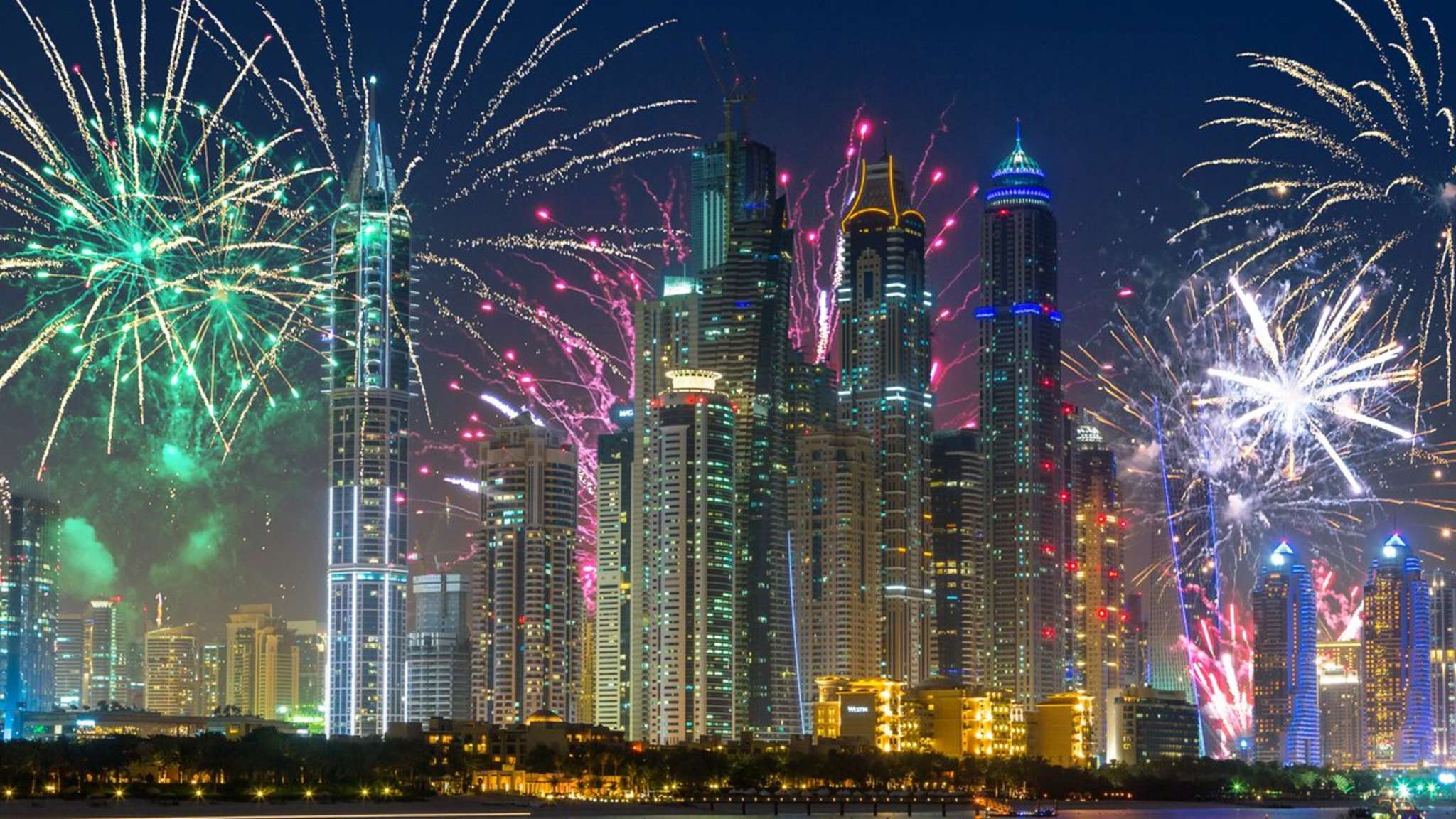 In Dubai wird Silvester groß zelebriert. © istock/Patryk_Kosmider / iStock via Getty Images