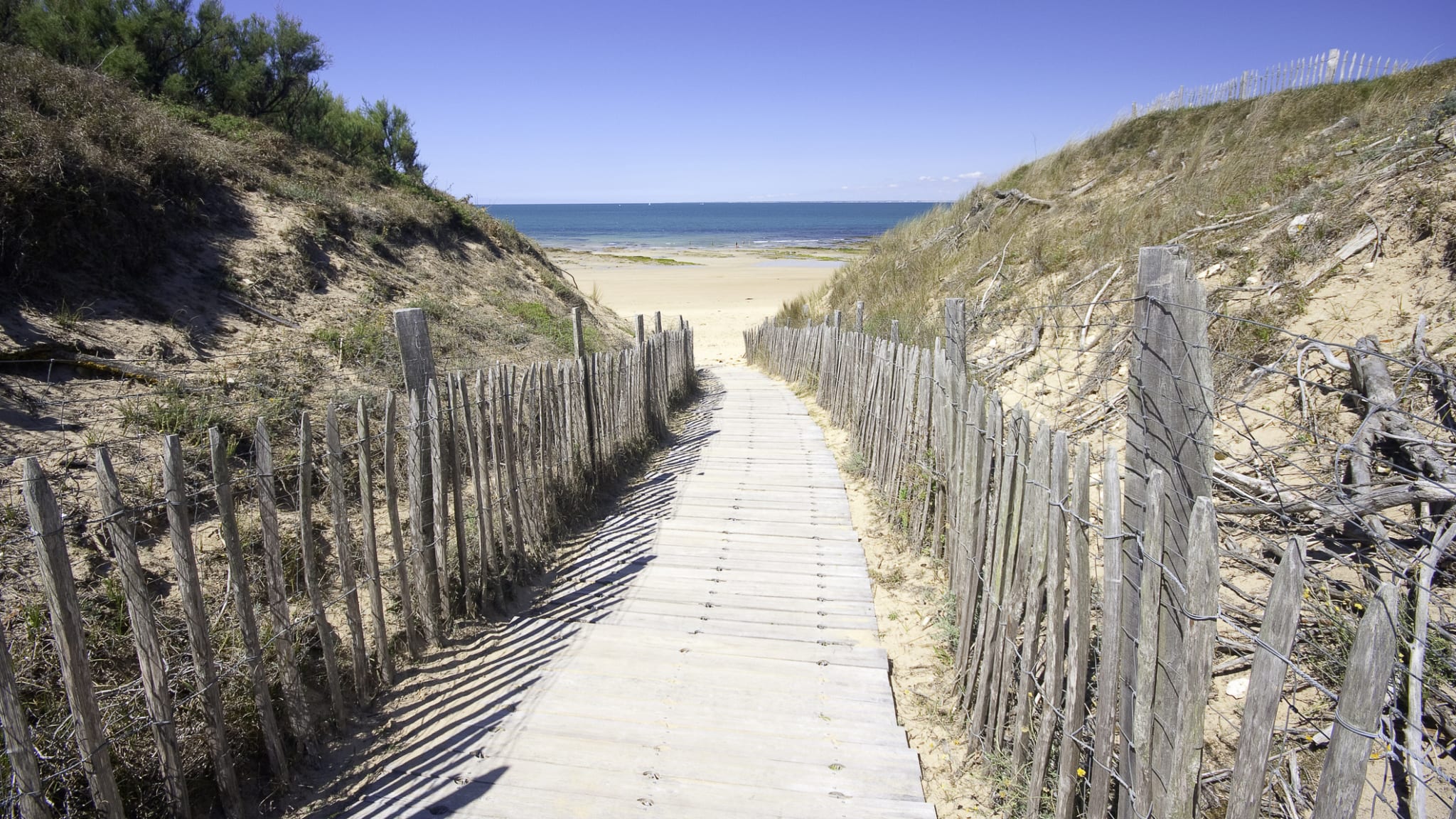 Strandpromenade auf der Île de Ré, Frankreich. © mdulieu/iStock / Getty Images Plus via Getty Images