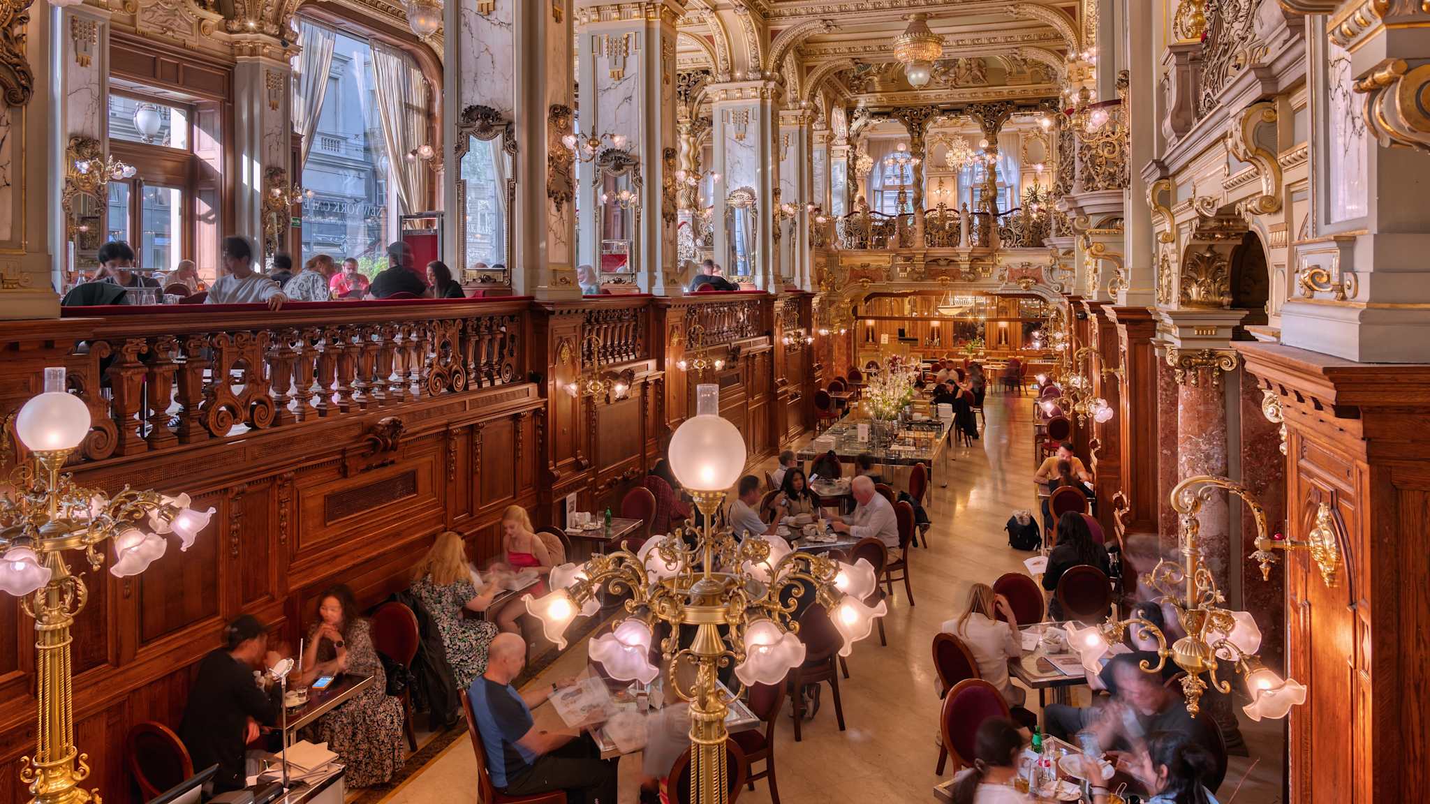 Das Café New York in Budapest.