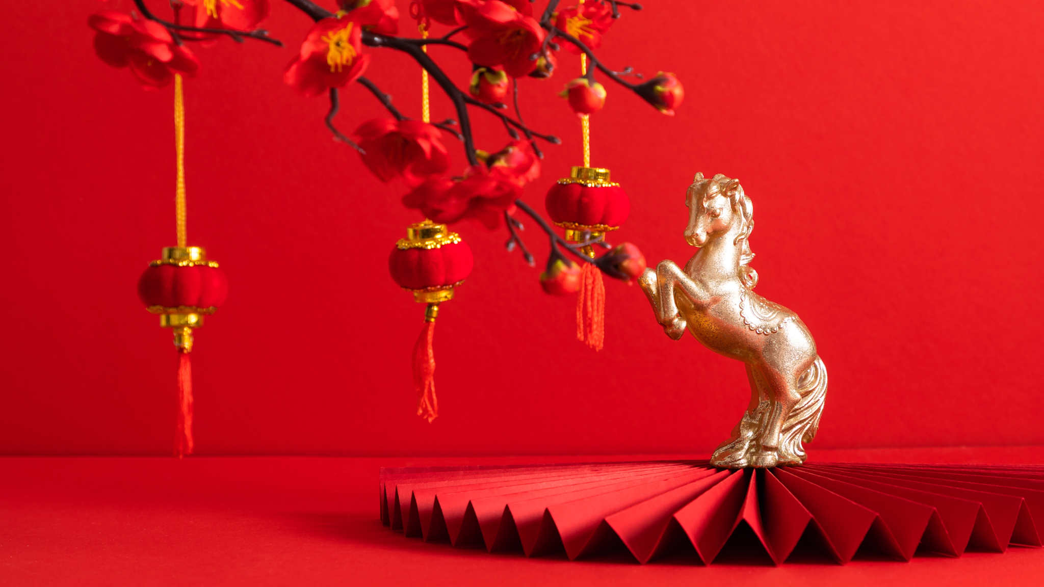 2026 _ das Jahr des chinesischen Feuer-Pferdes.