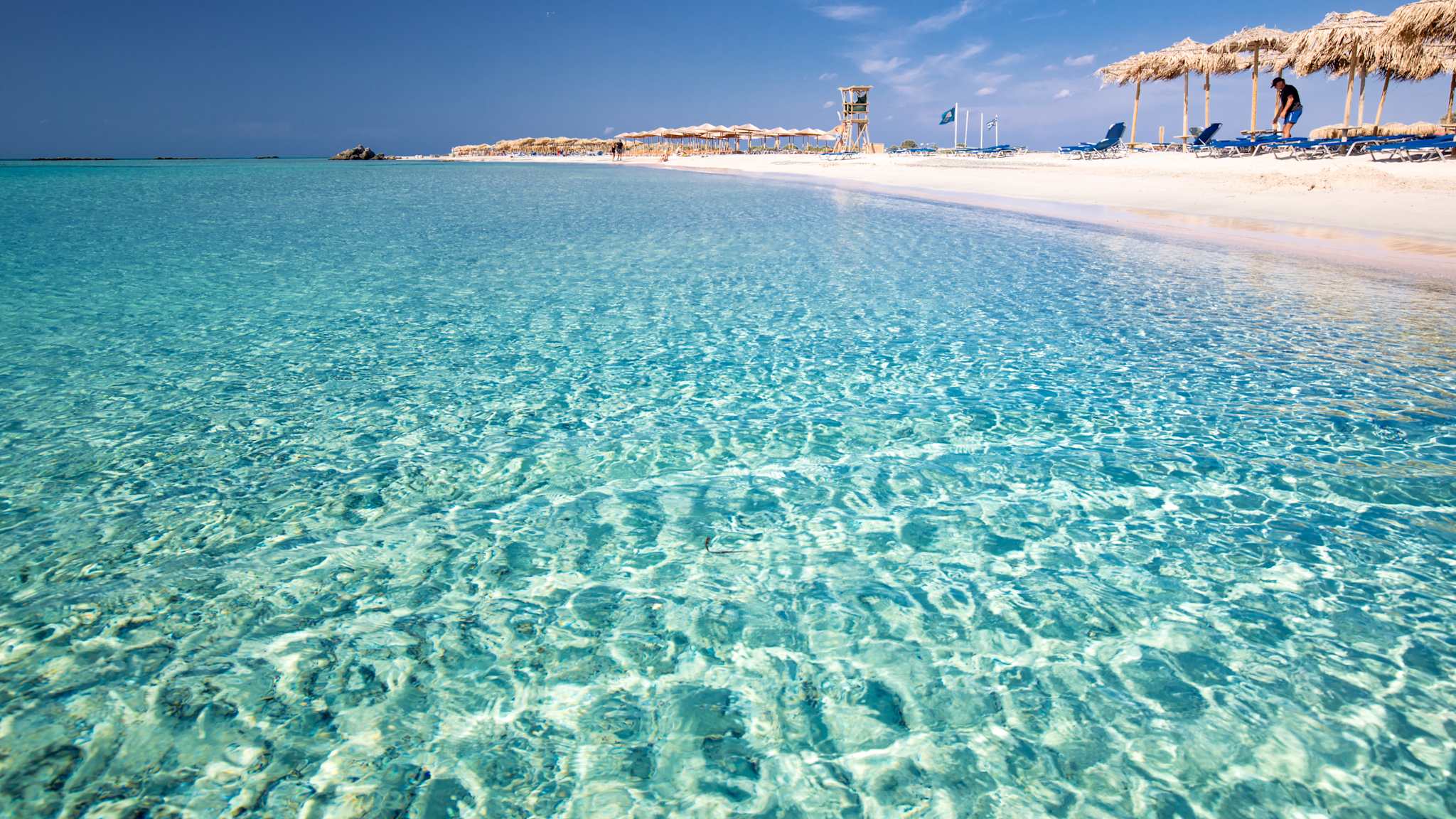 Elafonissi Beach auf Kreta, Griechenland
