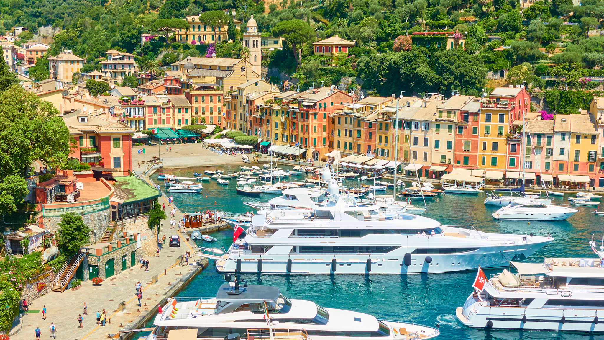 Der Hafen von Portofino, Italien