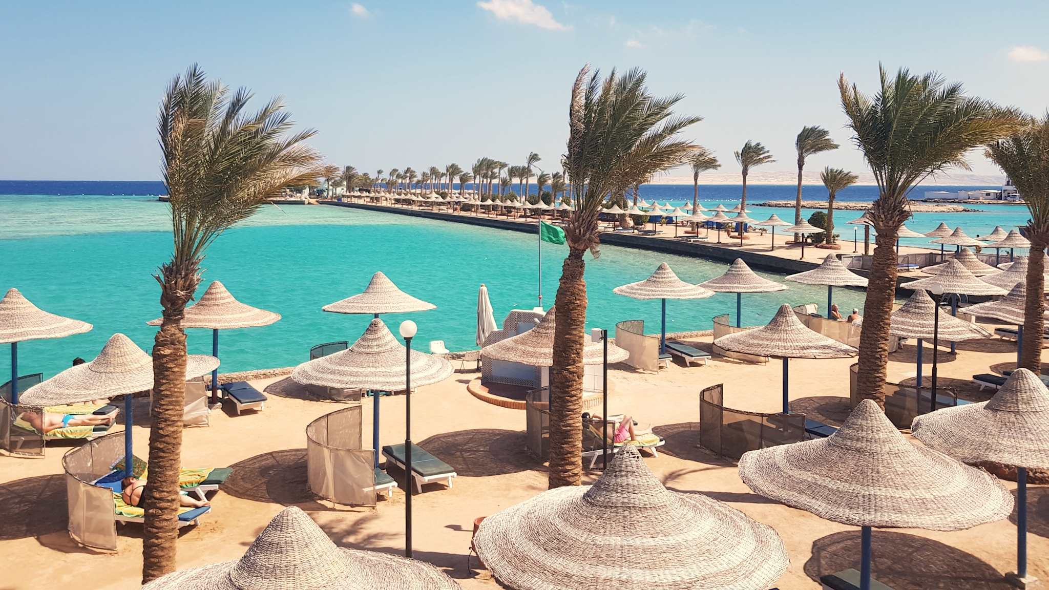 Strand in Hurghada, Ägypten