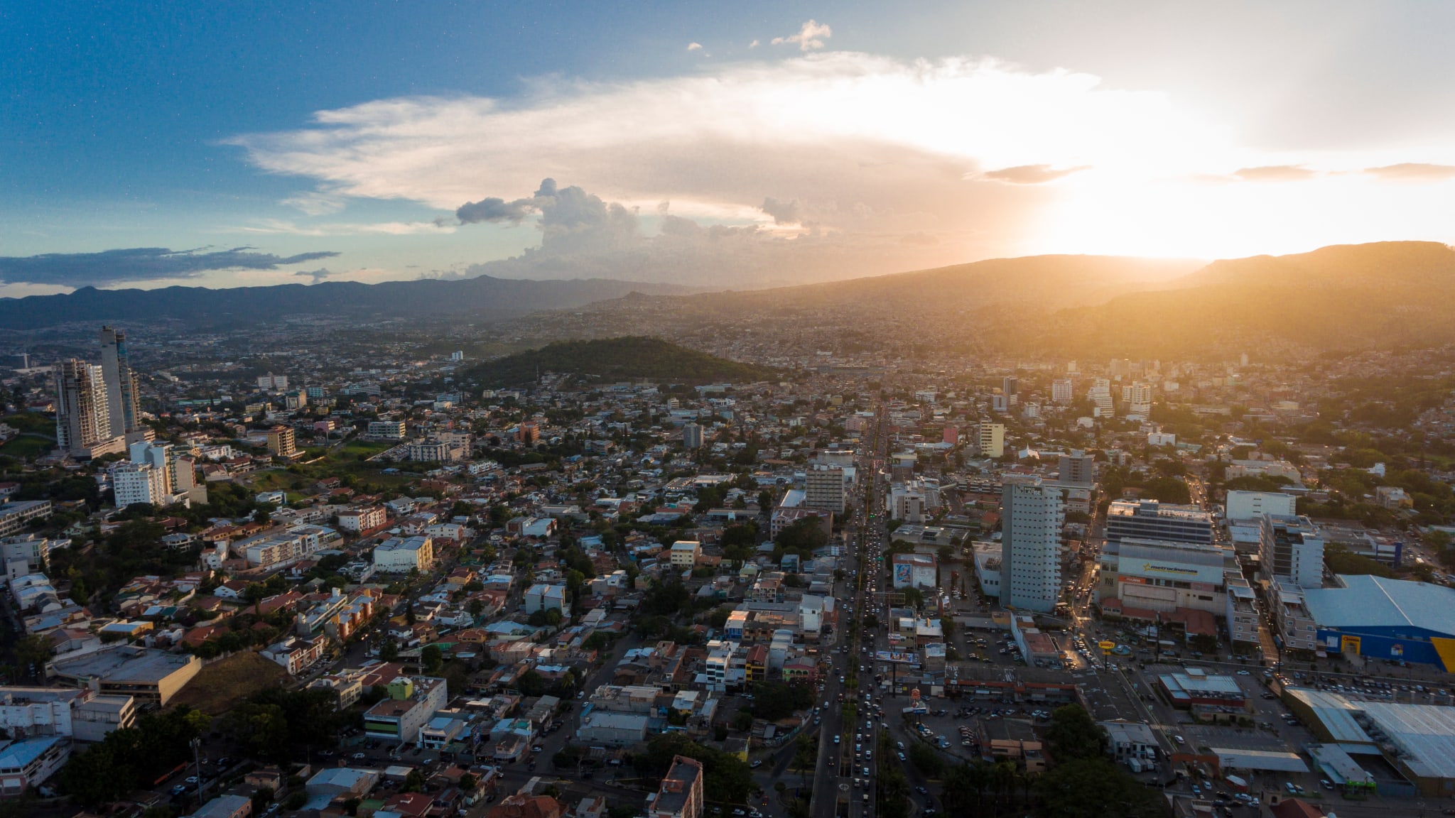 Blick über die honduranische Stadt Tegucigalpa.