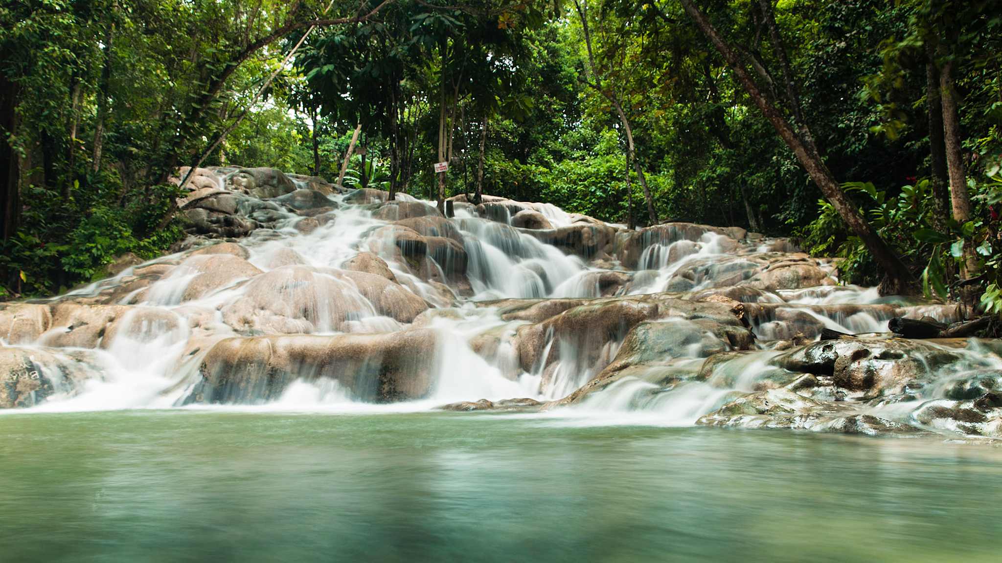 Die Dunn's River Falls auf Jamaika