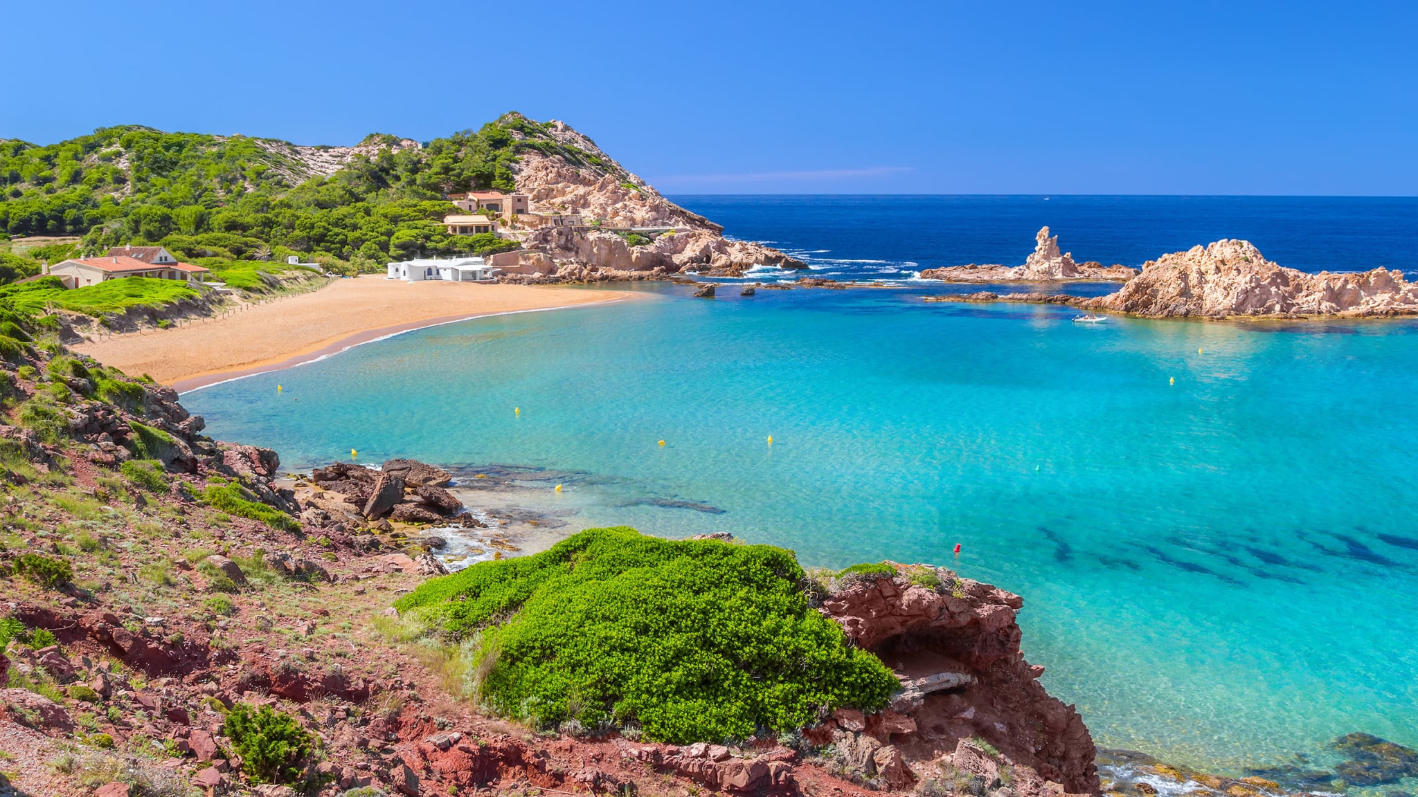 Die Cala Pregonda auf Menorca, Spanien