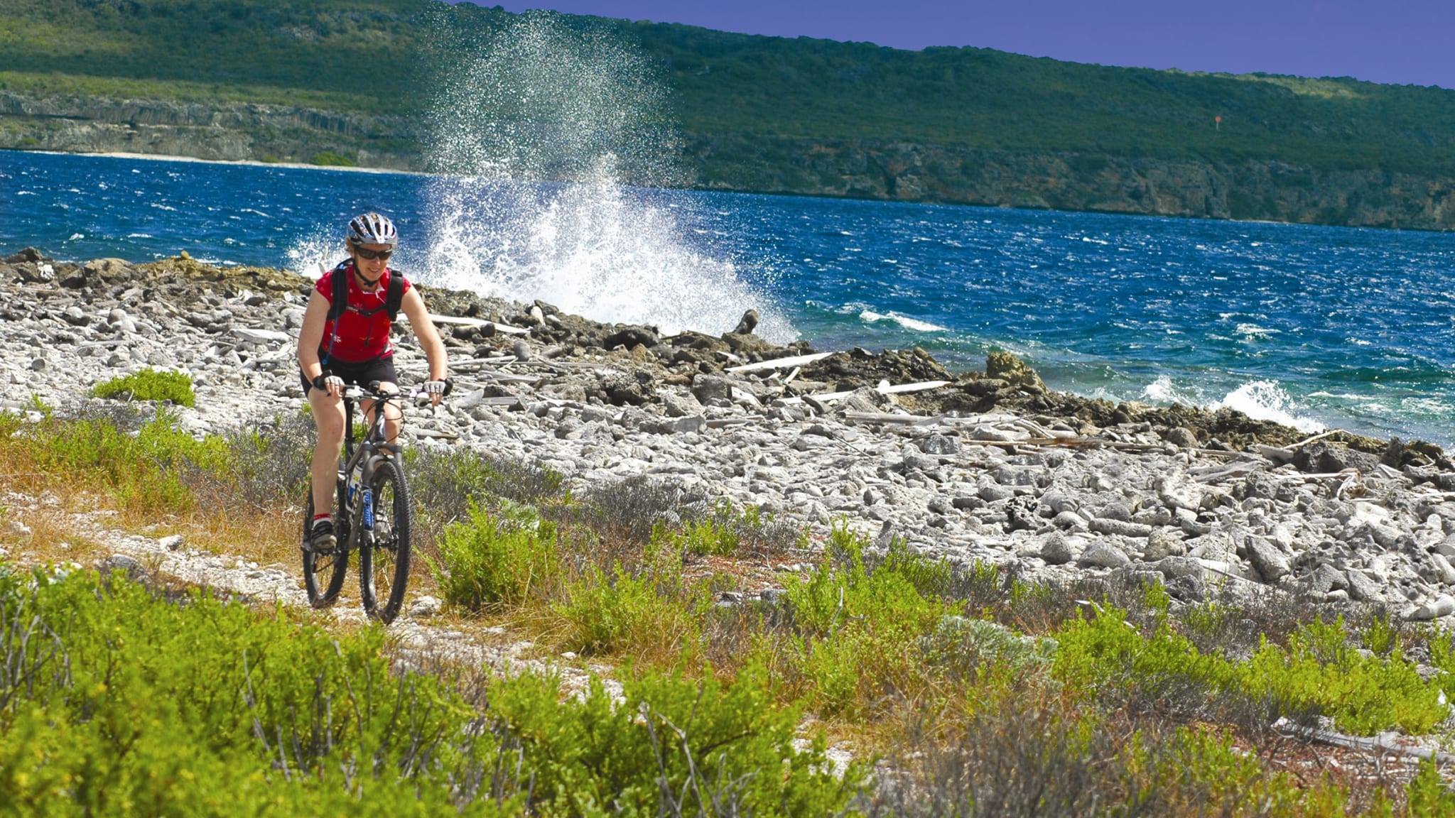 Entlang der Küste von Curaçao gibt es tolle Mountainbike-Routen