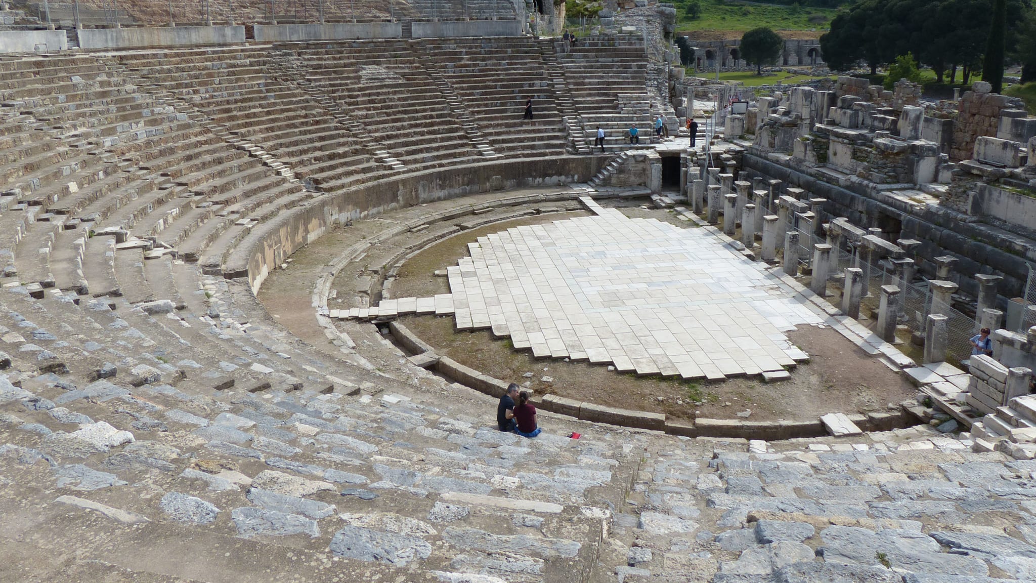 Das Amphitheater der antiken Stadt Ephesos beeindruckt noch heute