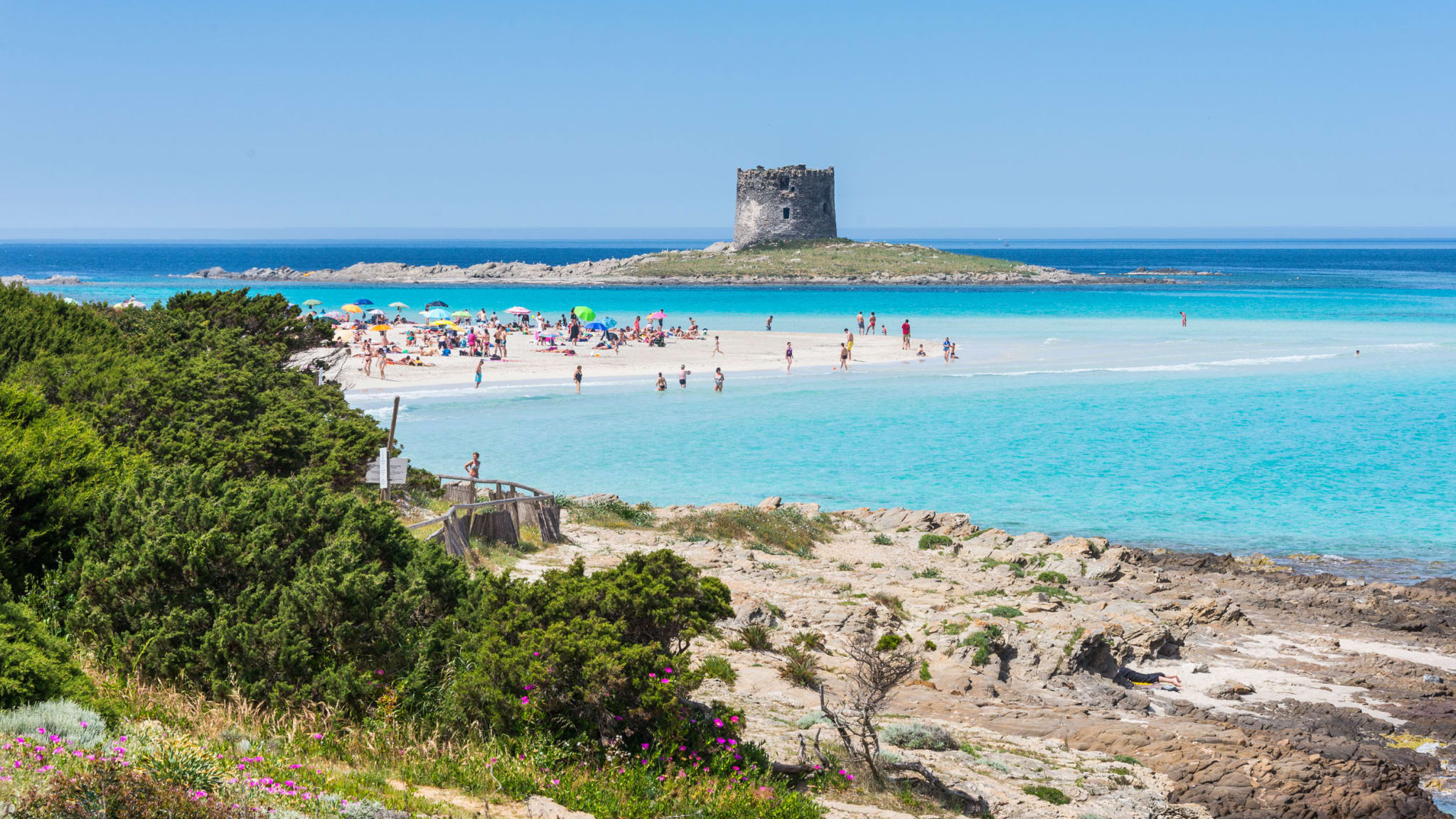 La Pelosa Strand, Sardinien, Italien