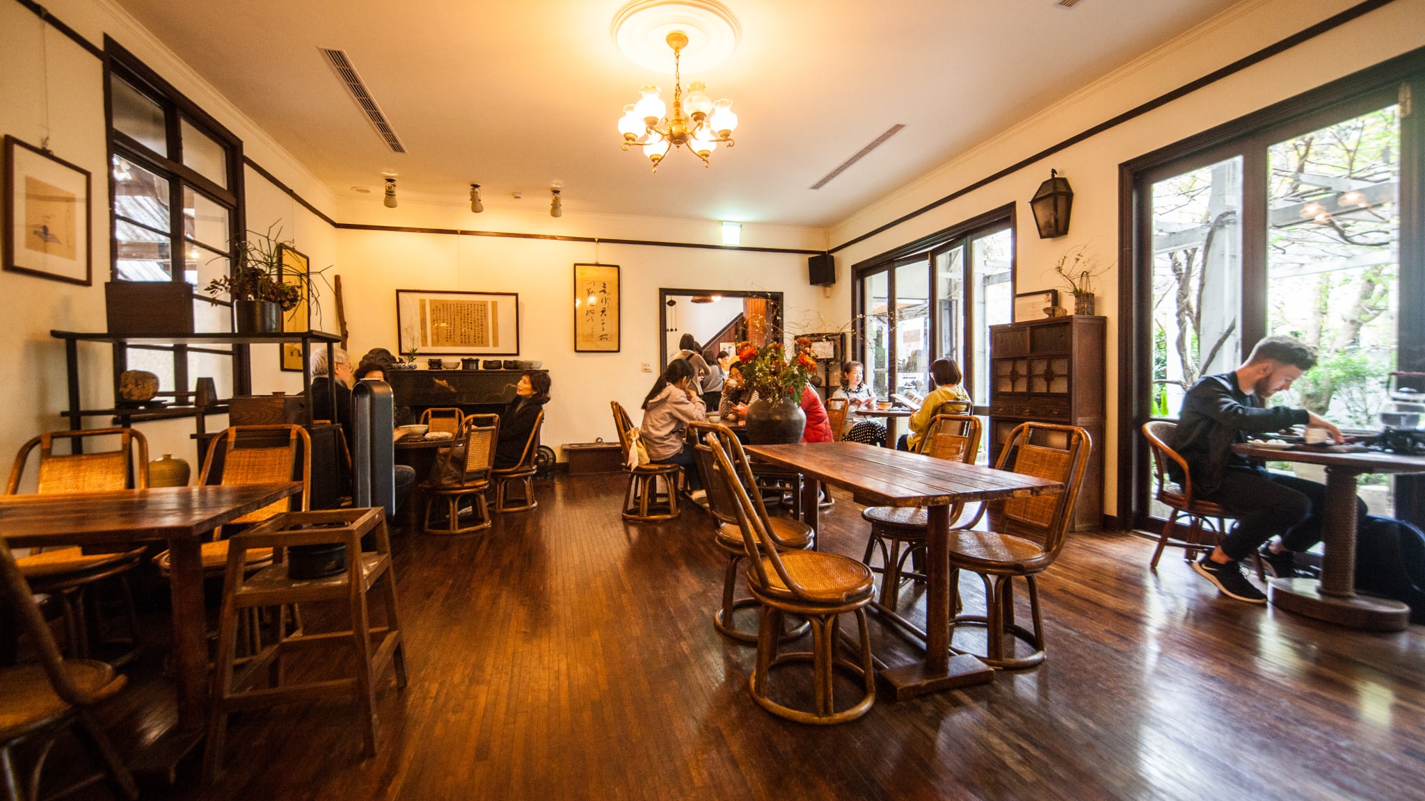 Das Teehaus Wistaria in Taipeh, Taiwan
