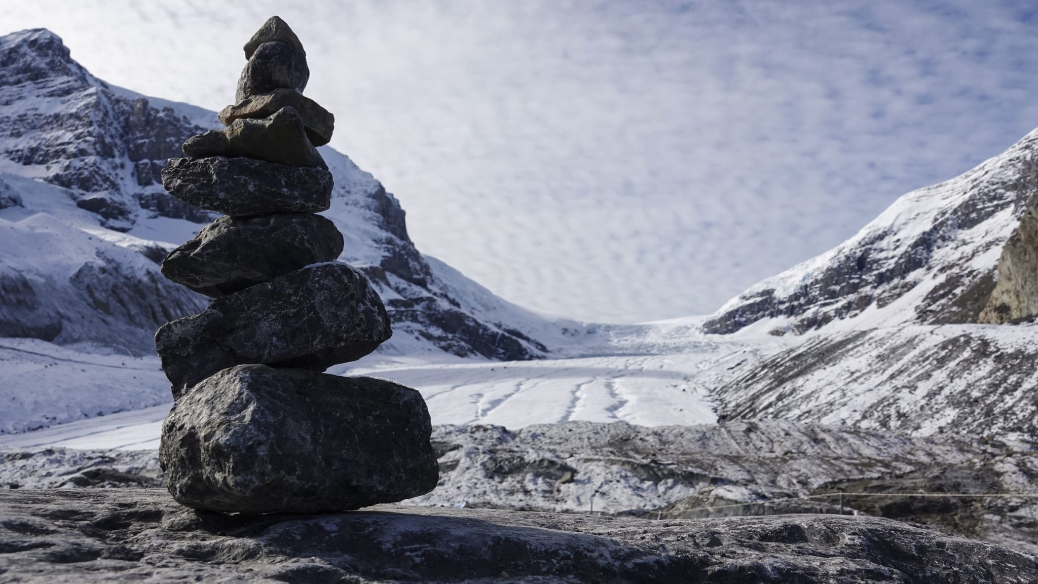 Columbia Icefield in den Rocky Mountains, Kanada