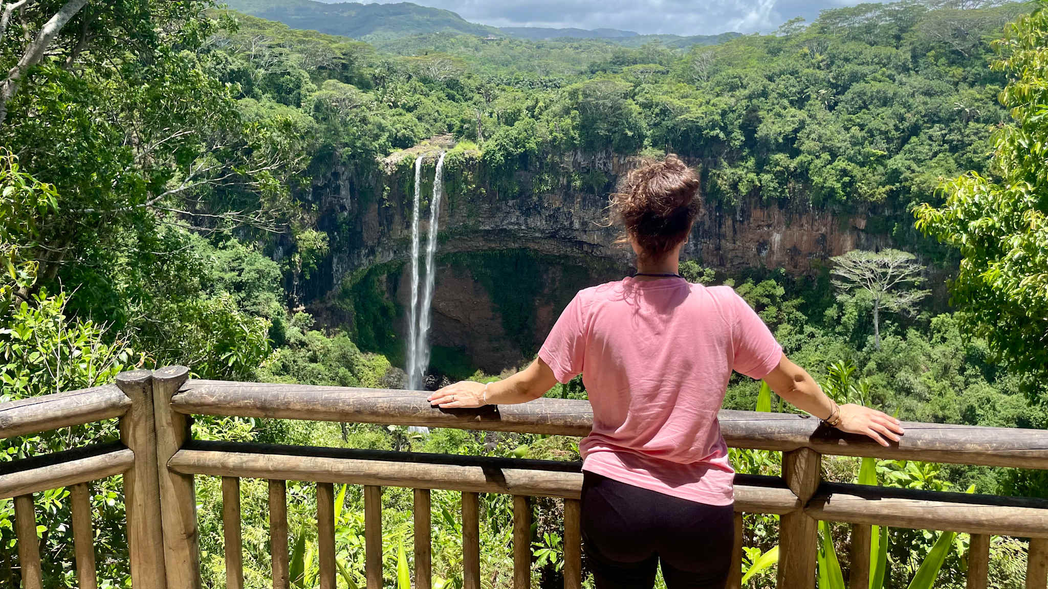 Blick auf den Chamarel-Wasserfall, Mauritius ©Theresa Mayer HolidayCheck Mitarbeiterin