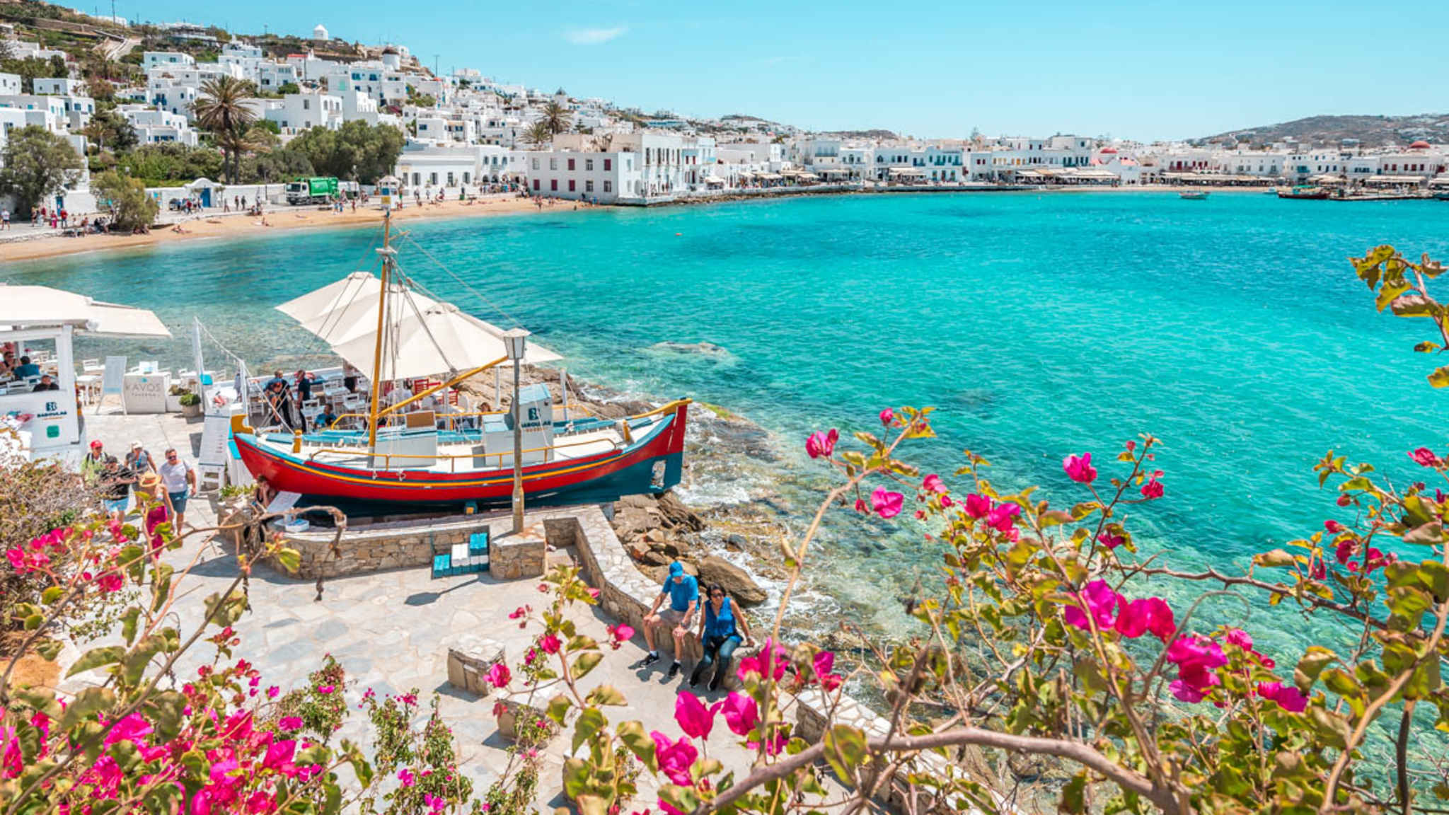 Hafen Jackie in der Stadt Chora, Mykonos © Tom & Ella – Greece Moments