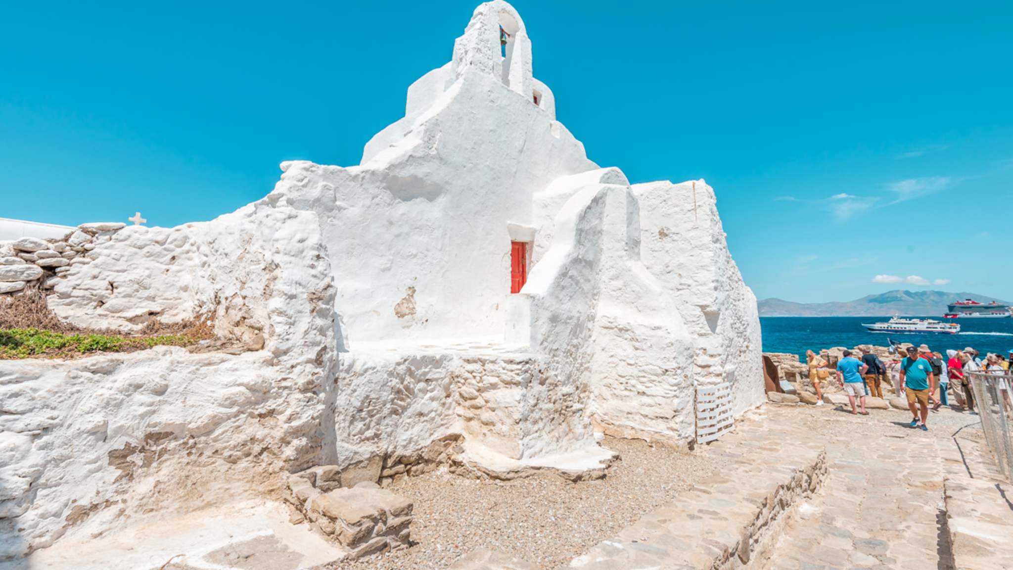 Paraportiani Kirche in Mykonos Stadt © Tom & Ella – Greece Moments