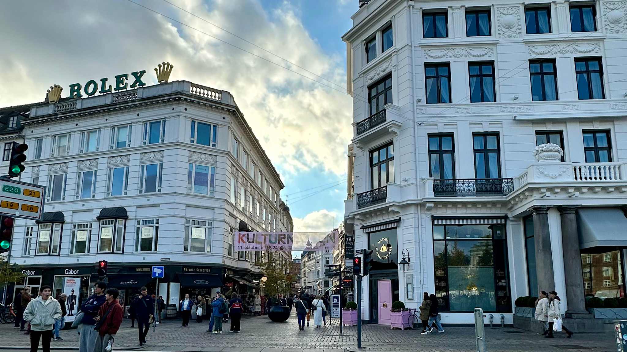 Straße in Kopenhagen, Dänemark