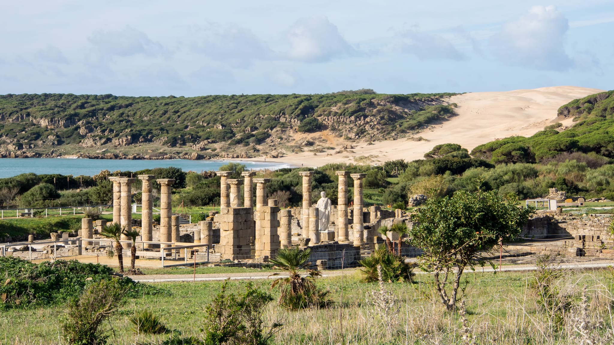 Ruins of Baelo Caludia and sand dune