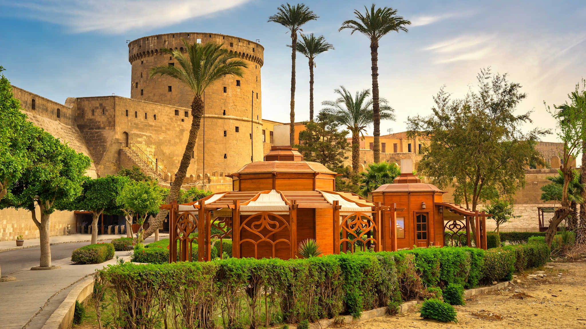 Zitadelle bei Sonnenaufgang in Kairo, Ägypten