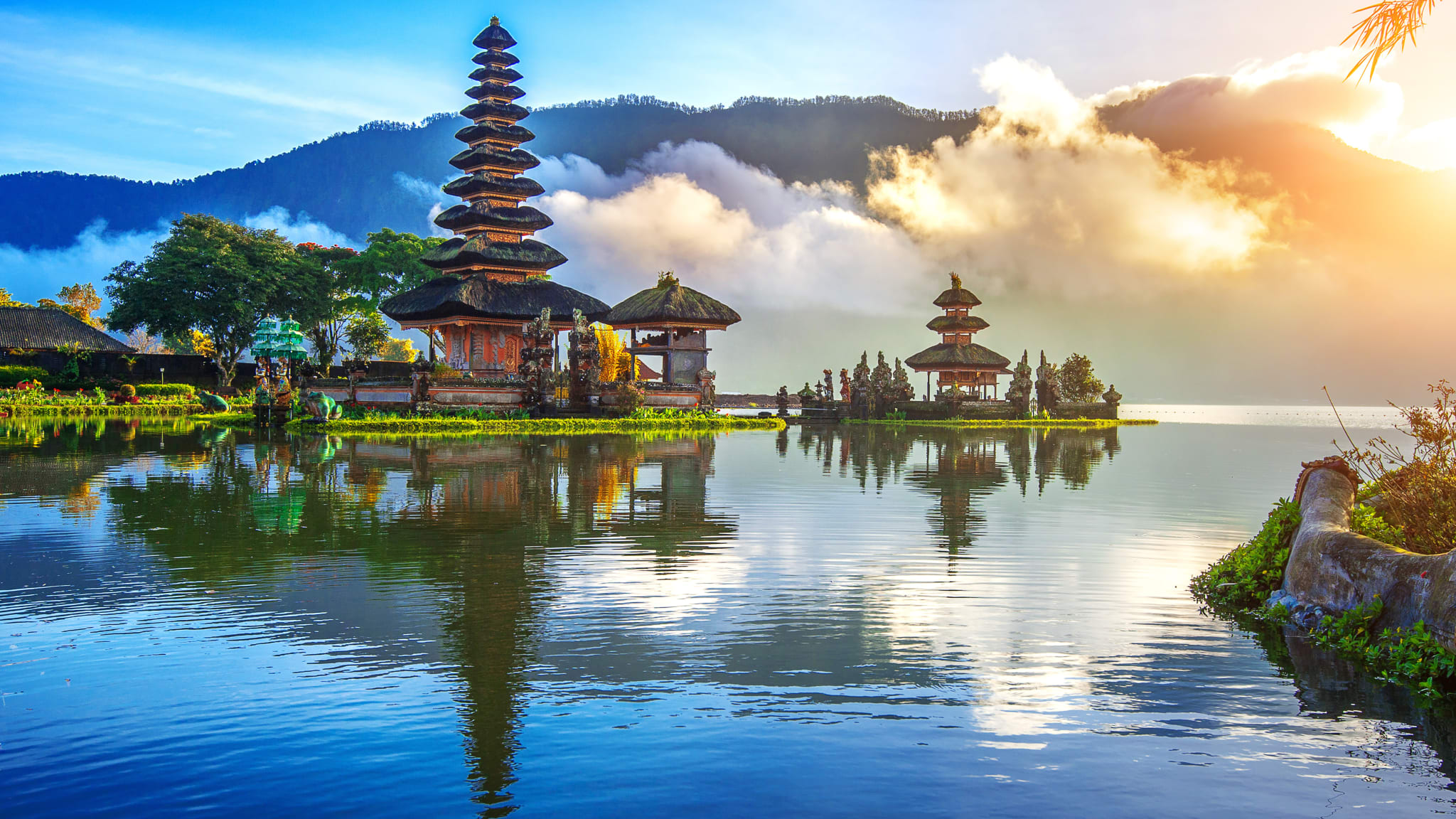 Pura Ulun Danu Bratan Tempel in Bali, Indonesien