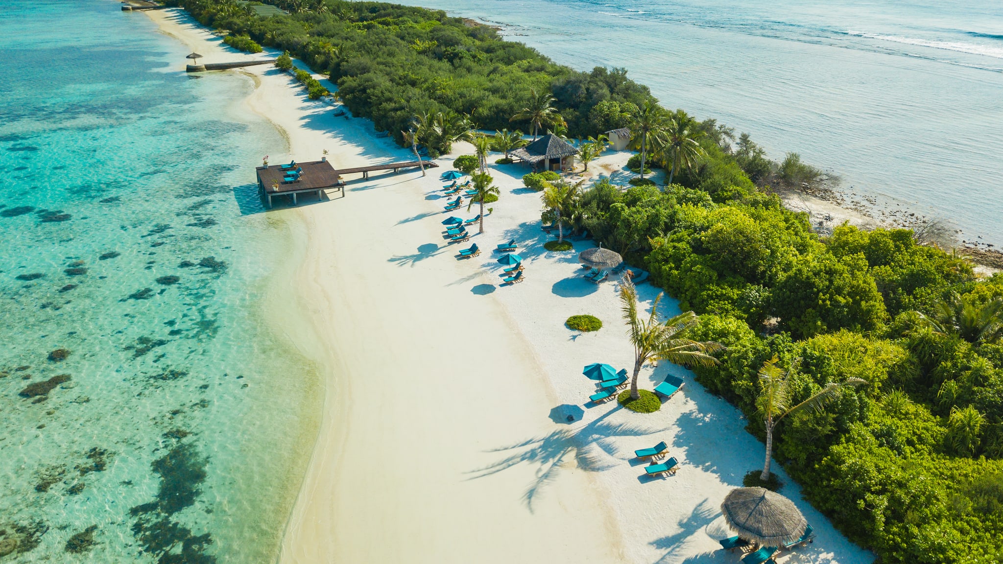 Canareef Resort auf Herathera Island, Addu Atoll, Malediven