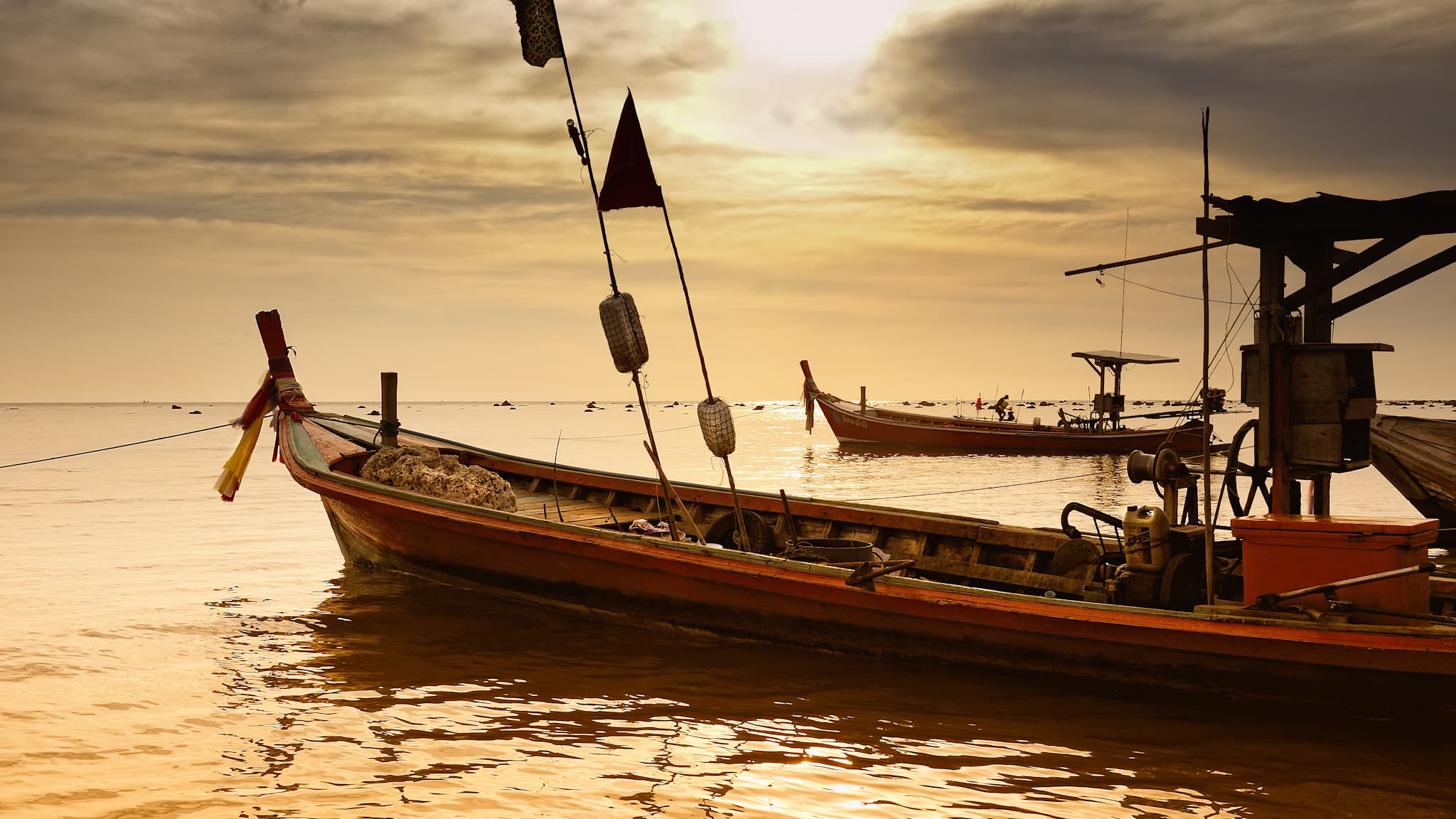 Fischerboote Khuk Khak Beach, Khao Lak / Phang Nga