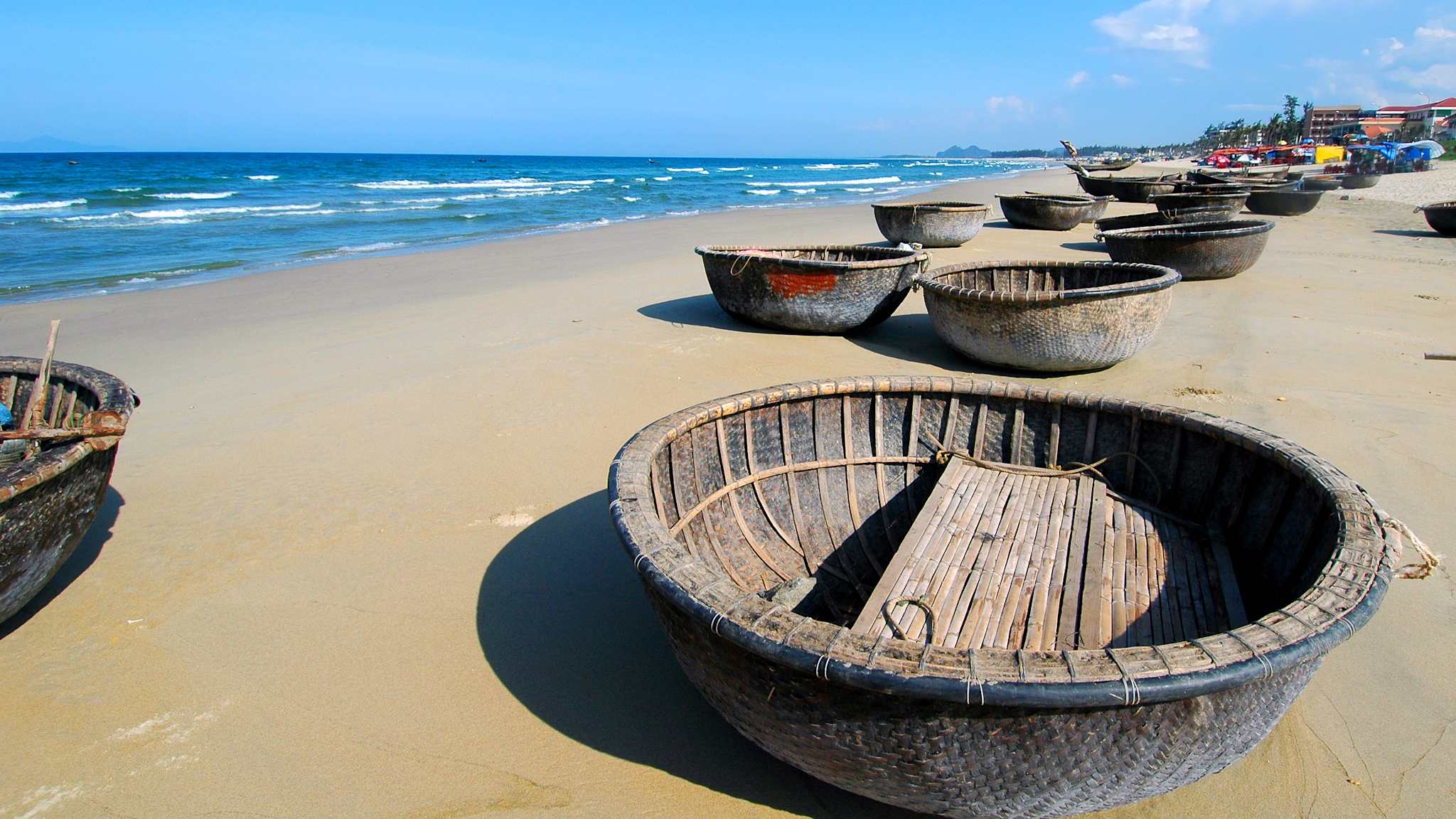 Fishing boats, My Khe Beach, Danang