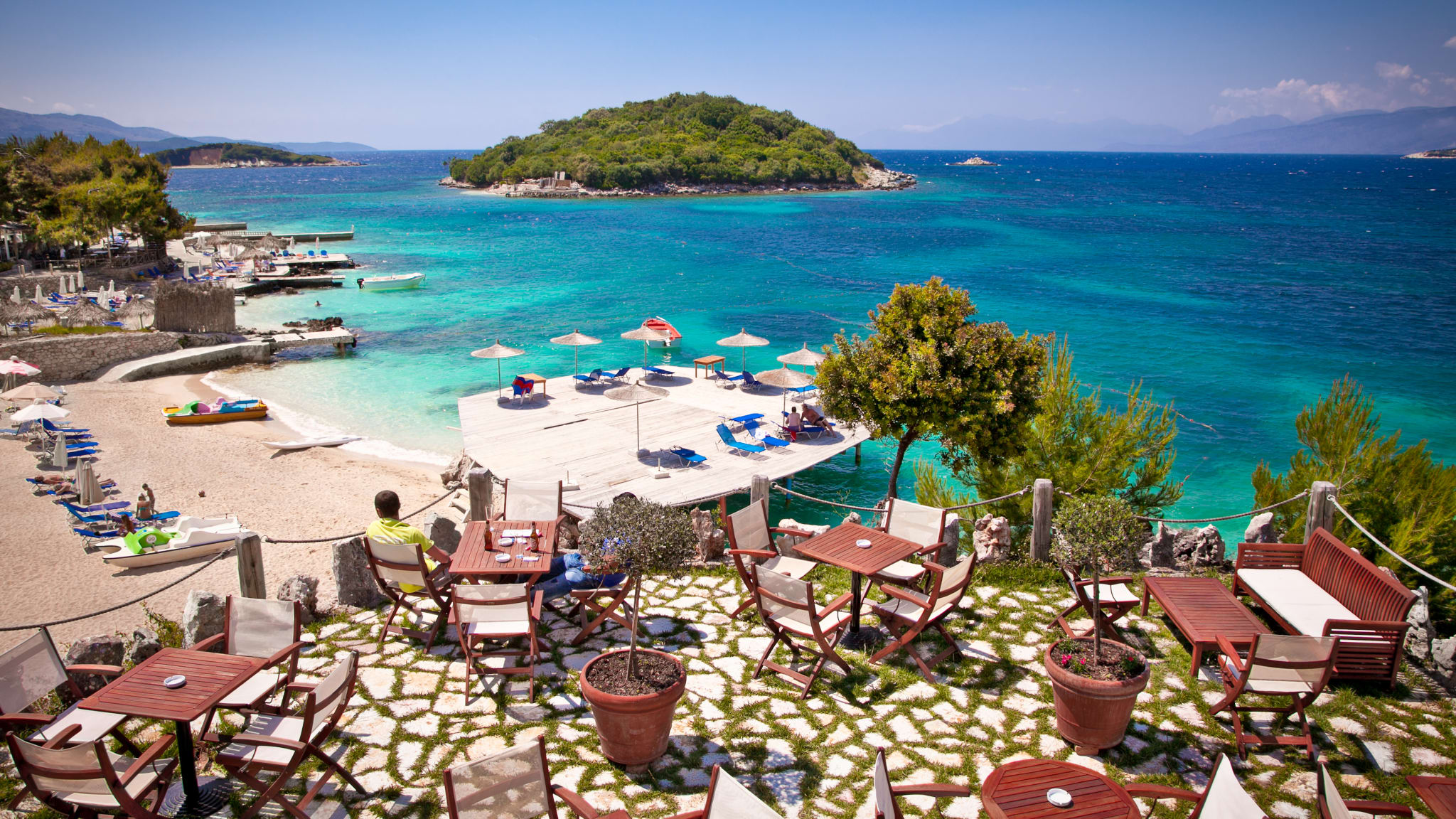 Ksamil Beach, Albanien