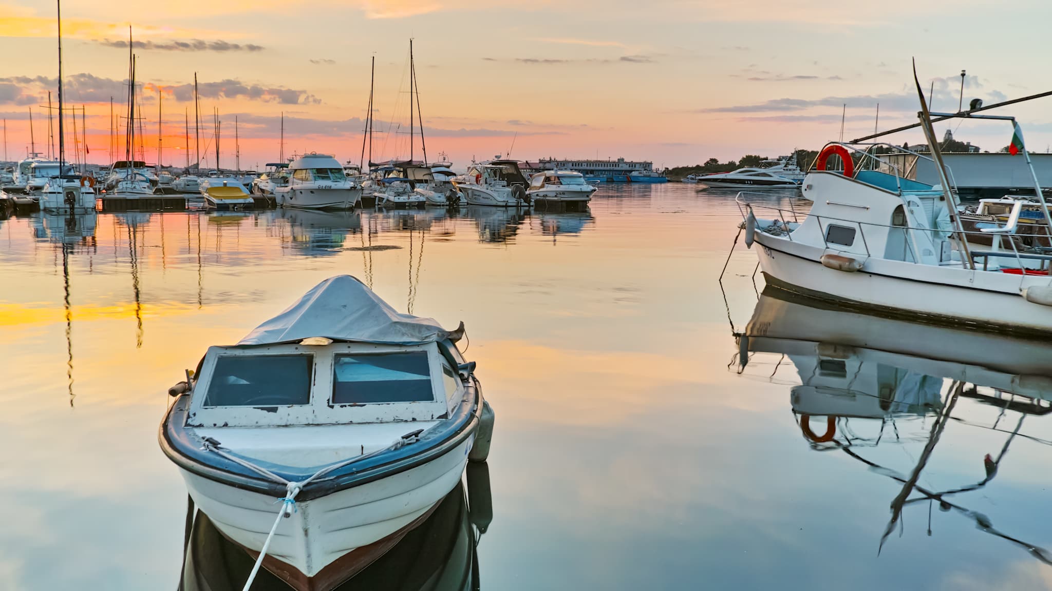 Hafen, Sozopol, Bulgarien