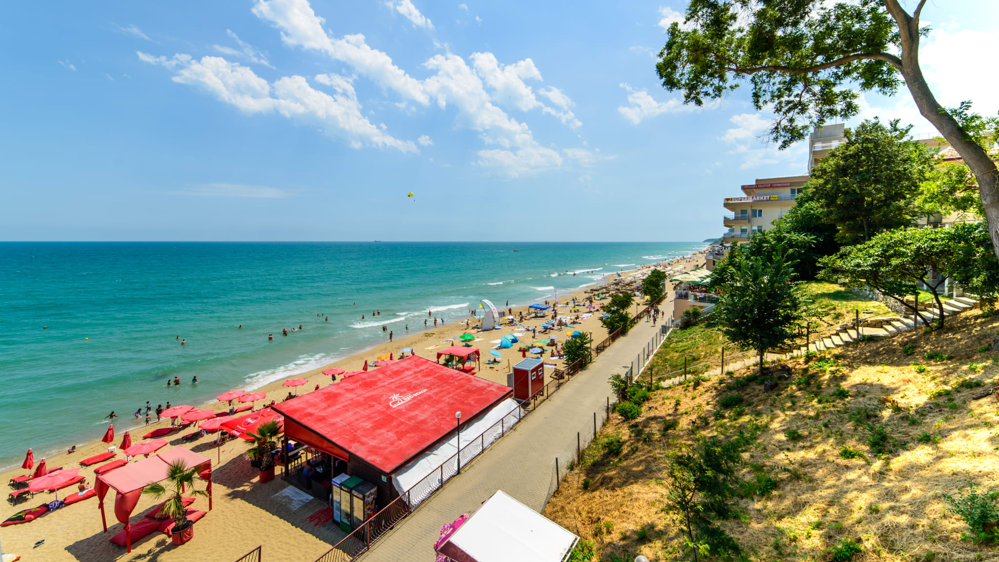City Beach in Obzor, Bulgarien