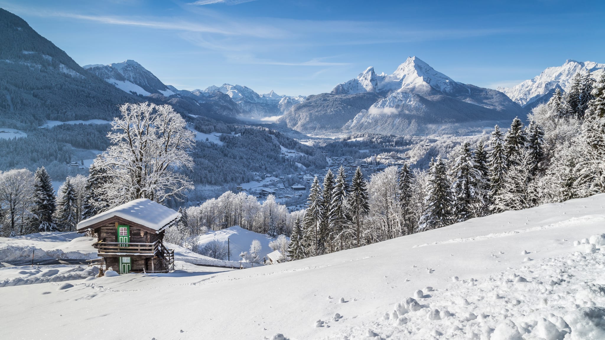 Blick auf Watzmannmassiv, Berchtesgaden, Bayern