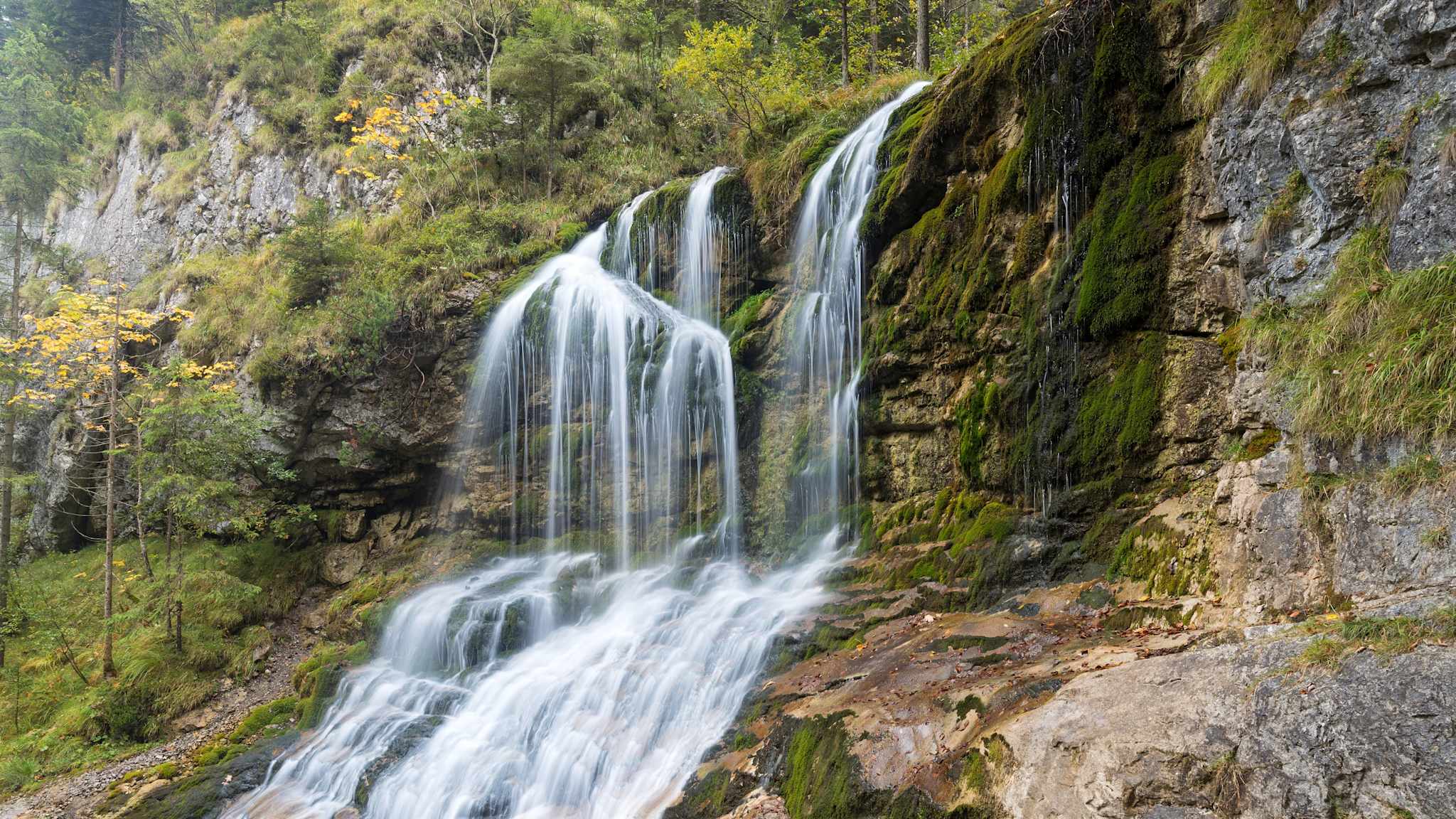 Weissbach Wasserfall, Inzell, Bayern