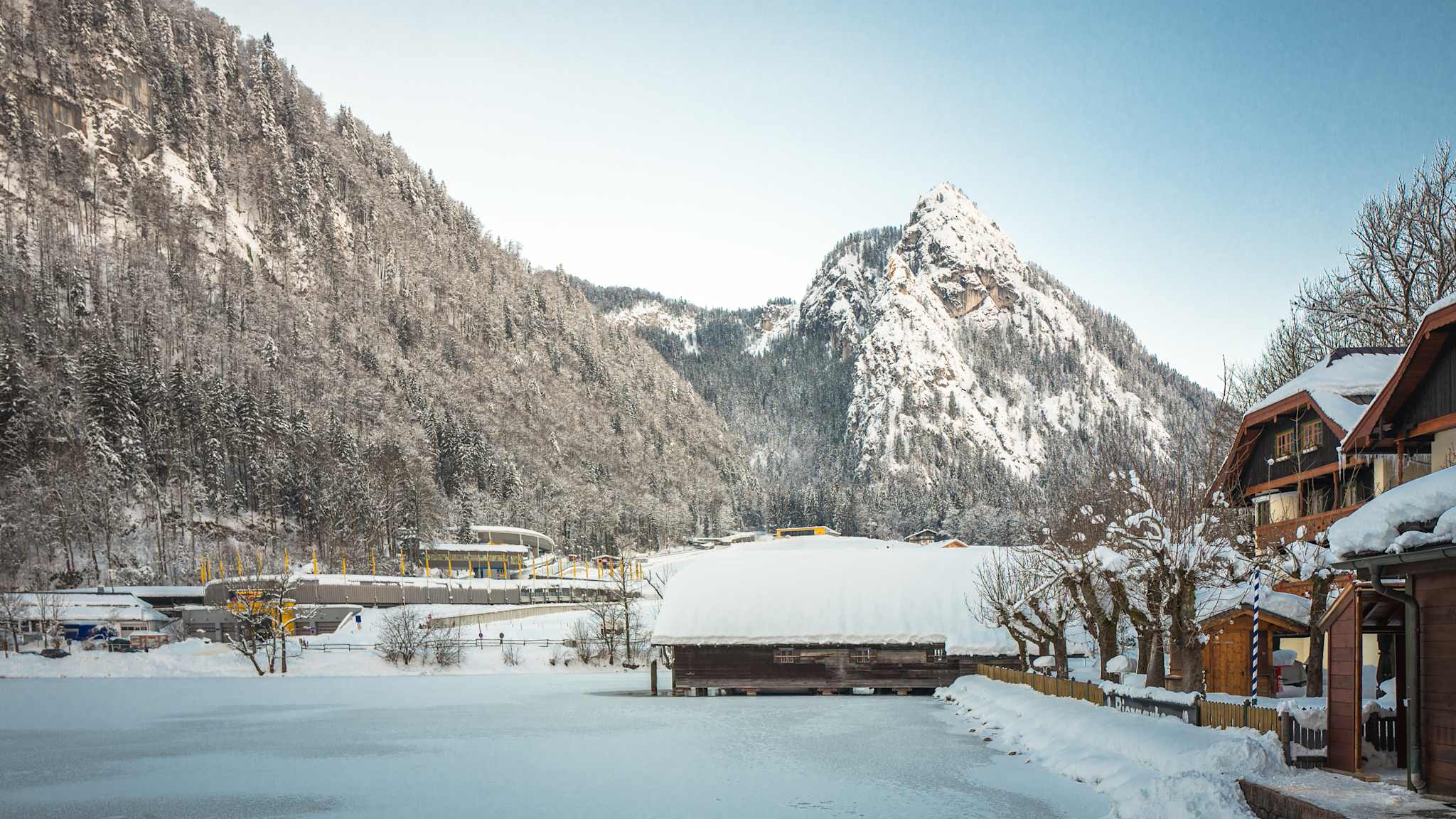 Lake Koenigssee in winter