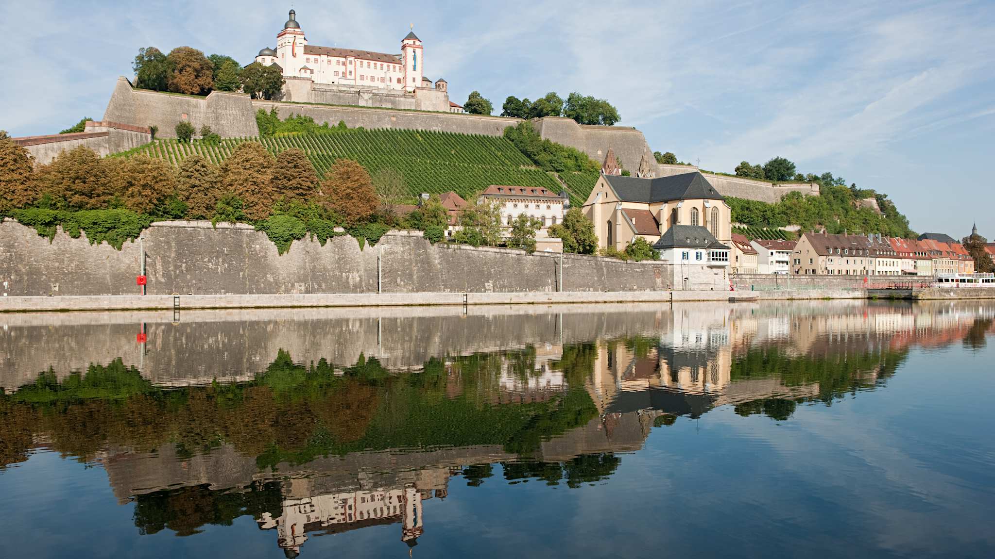 Castle und Main, Würzburg, Deutschland