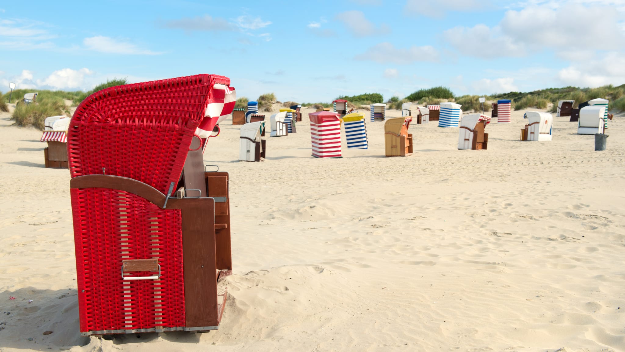Strand von Borkum, Nordsee, Deutschland
