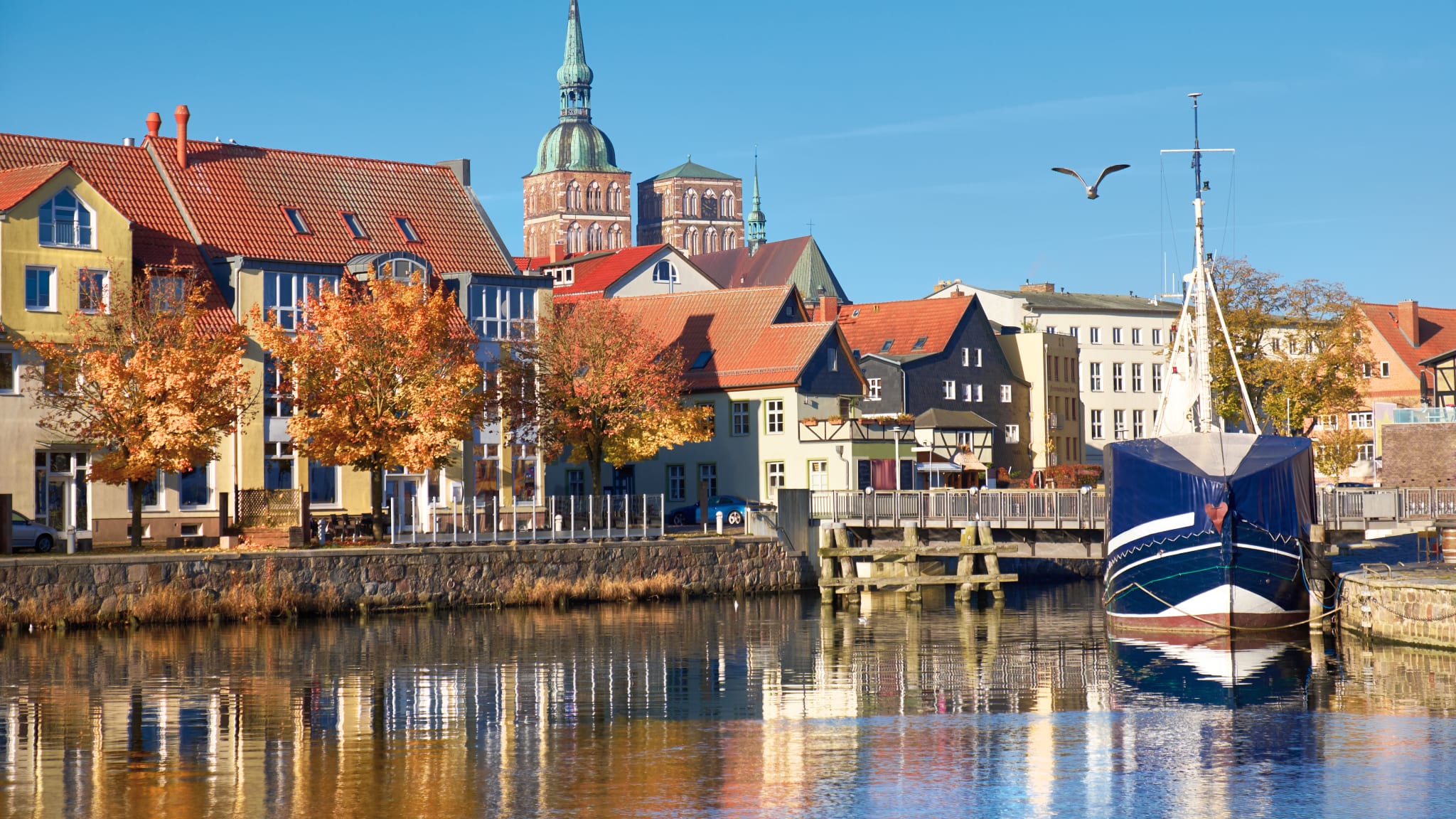Kanal, Stralsund, Deutschland