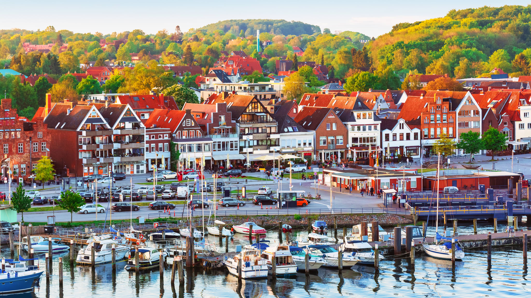 Drohnenansicht Travemünde, Deutschland
