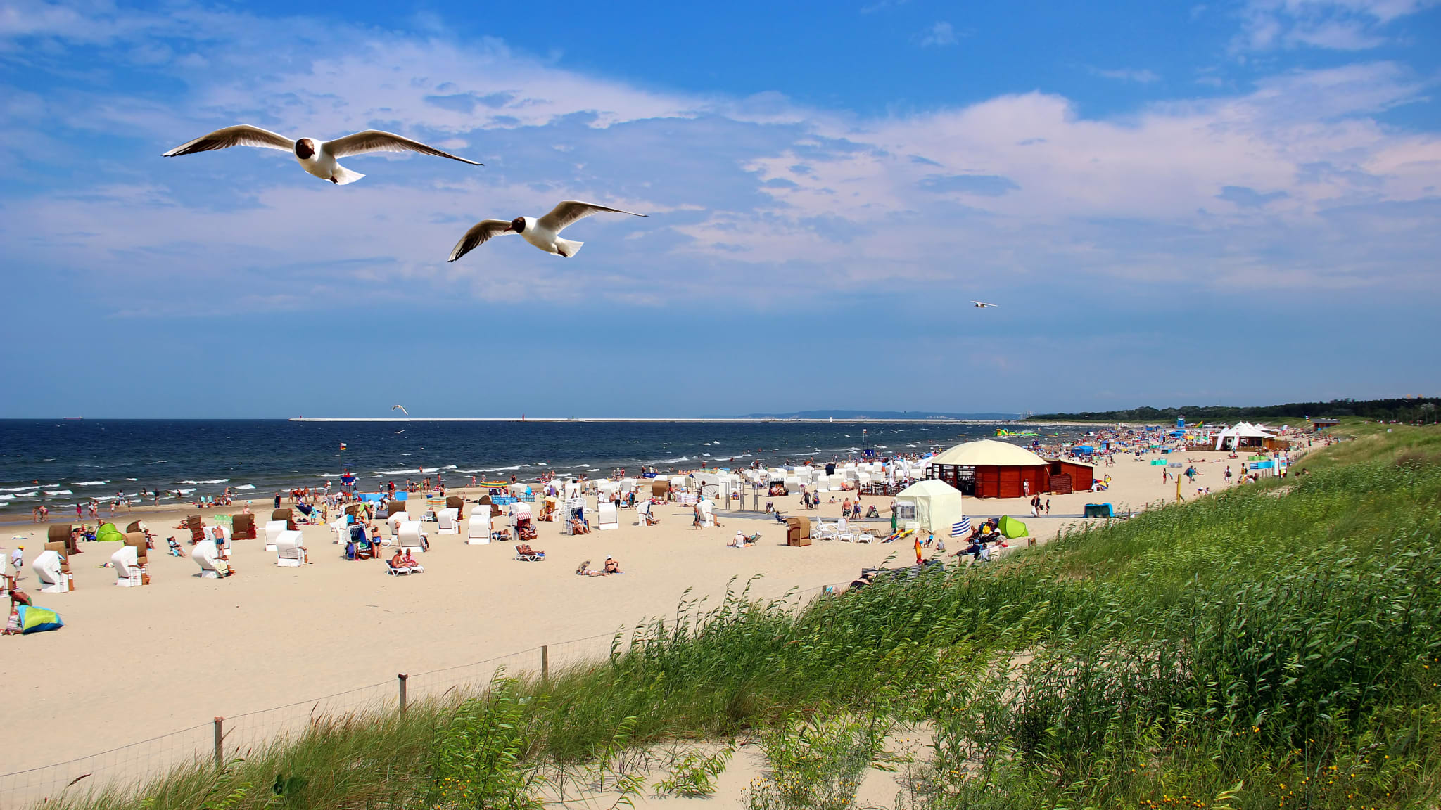 Strand, Swinemünde, Polen