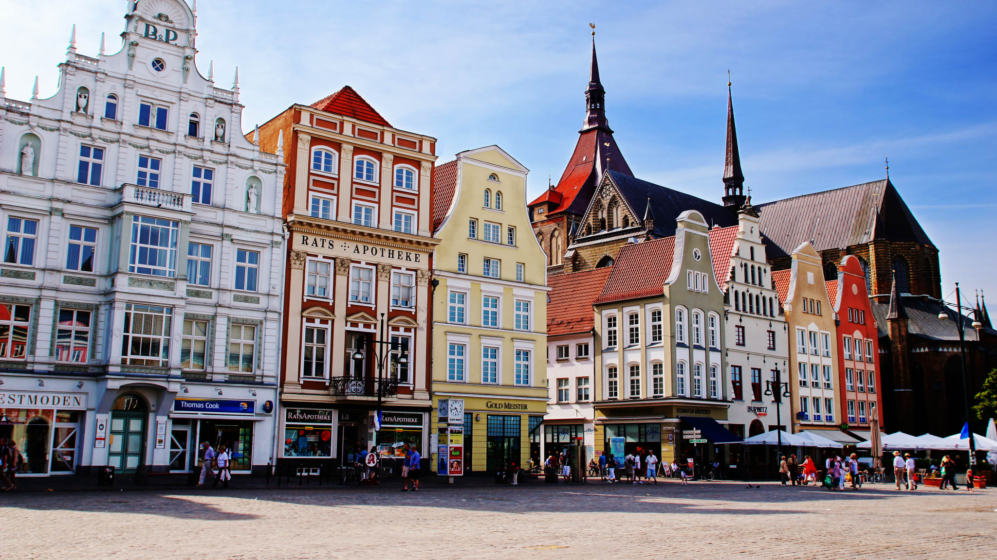 Neuer Markt in Rostock, Mecklenburg-Vorpommern
