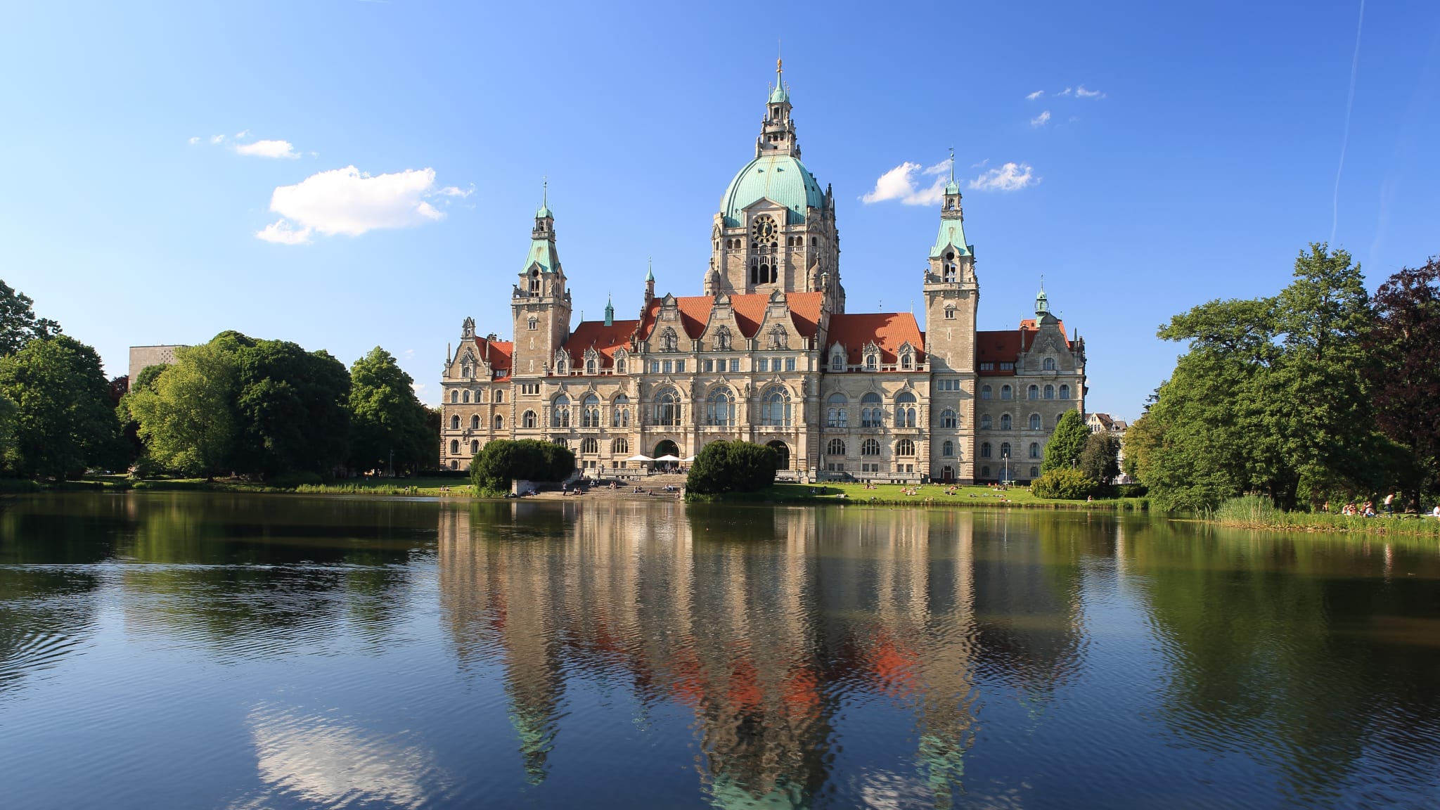 Neues Rathaus (New Town Hall) Hannover - Niedersachsen/ Germany