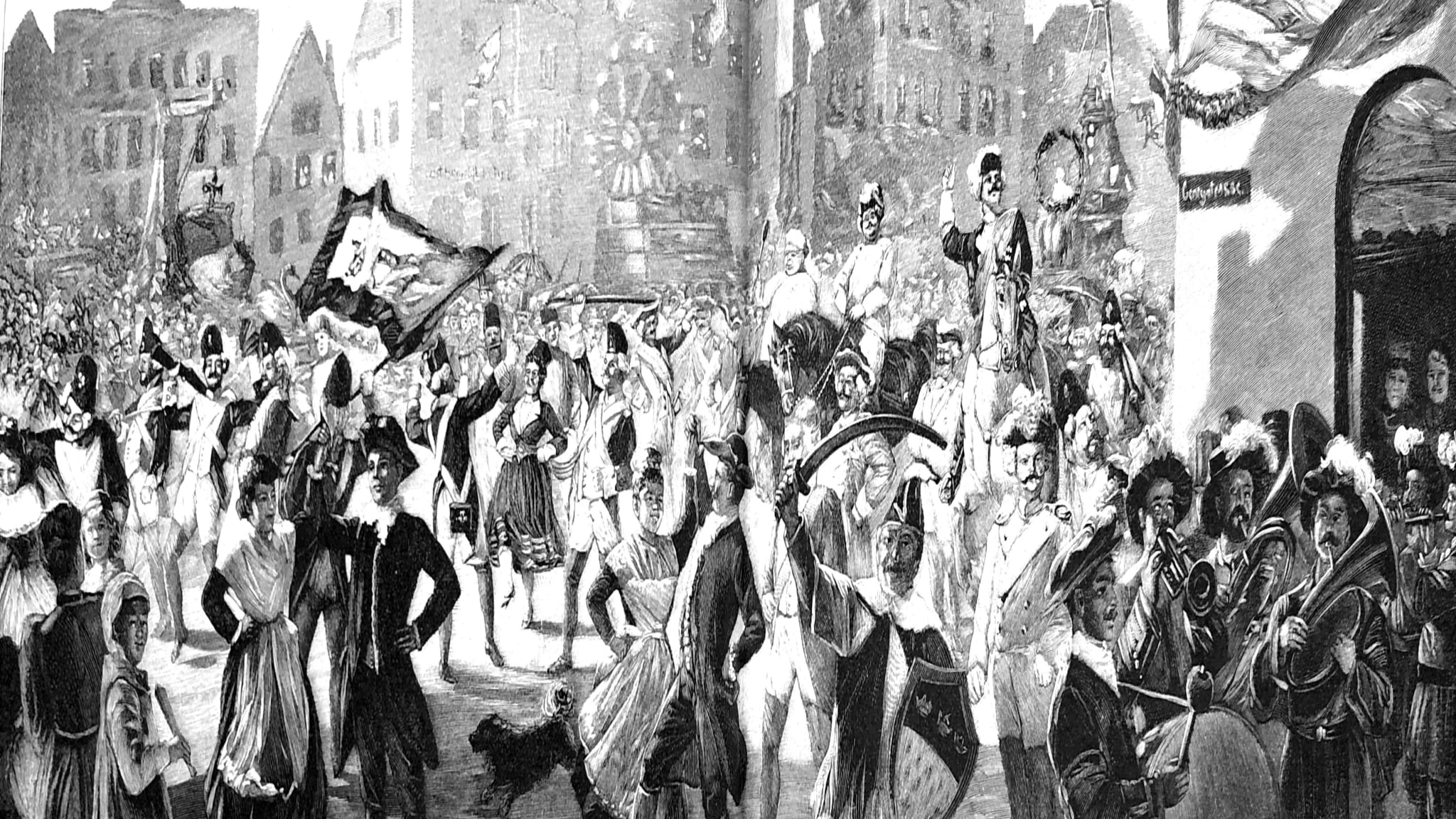 Karneval in Köln im 19ten Jahrhundert, Deutschland