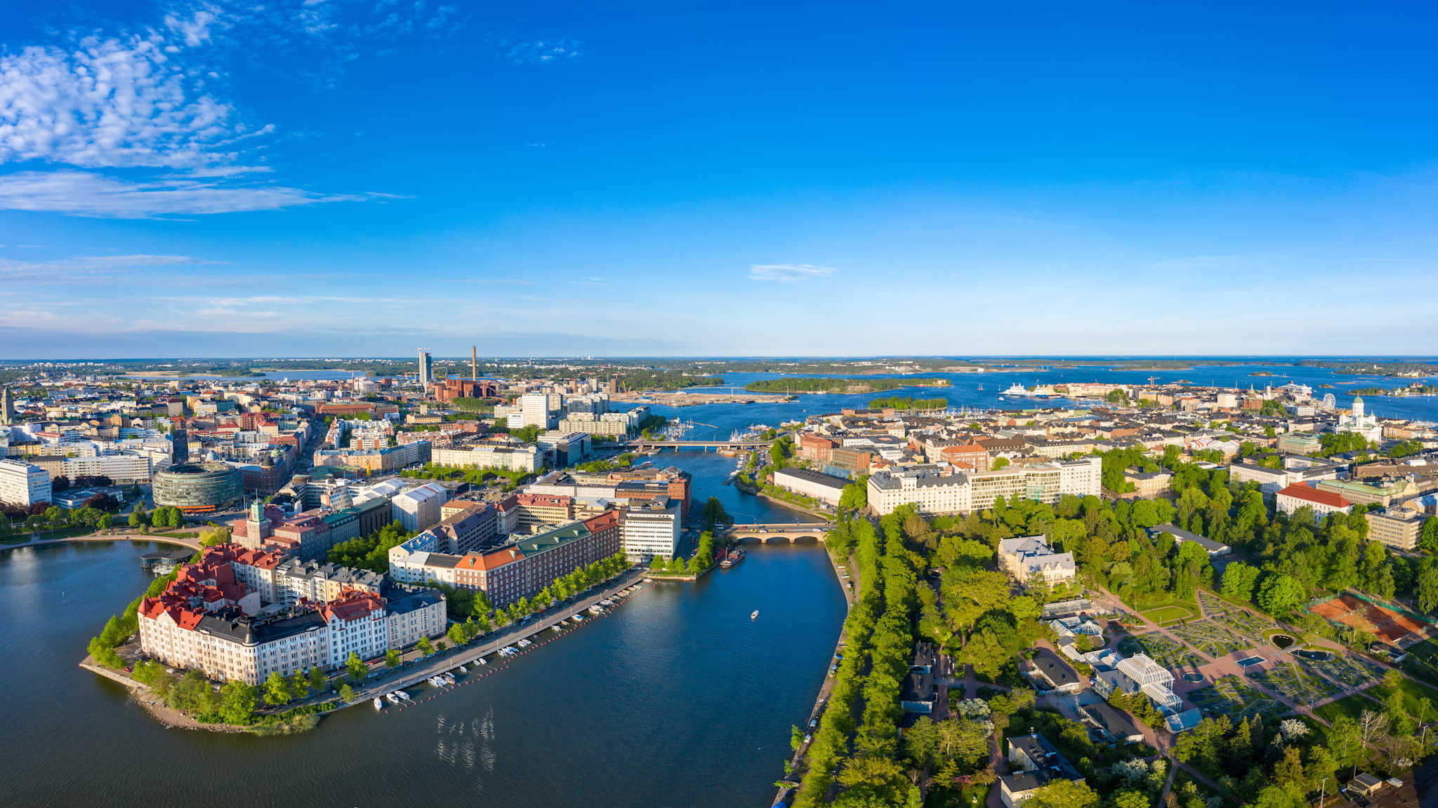 Luftaufnahme von Helsinki, Finnland