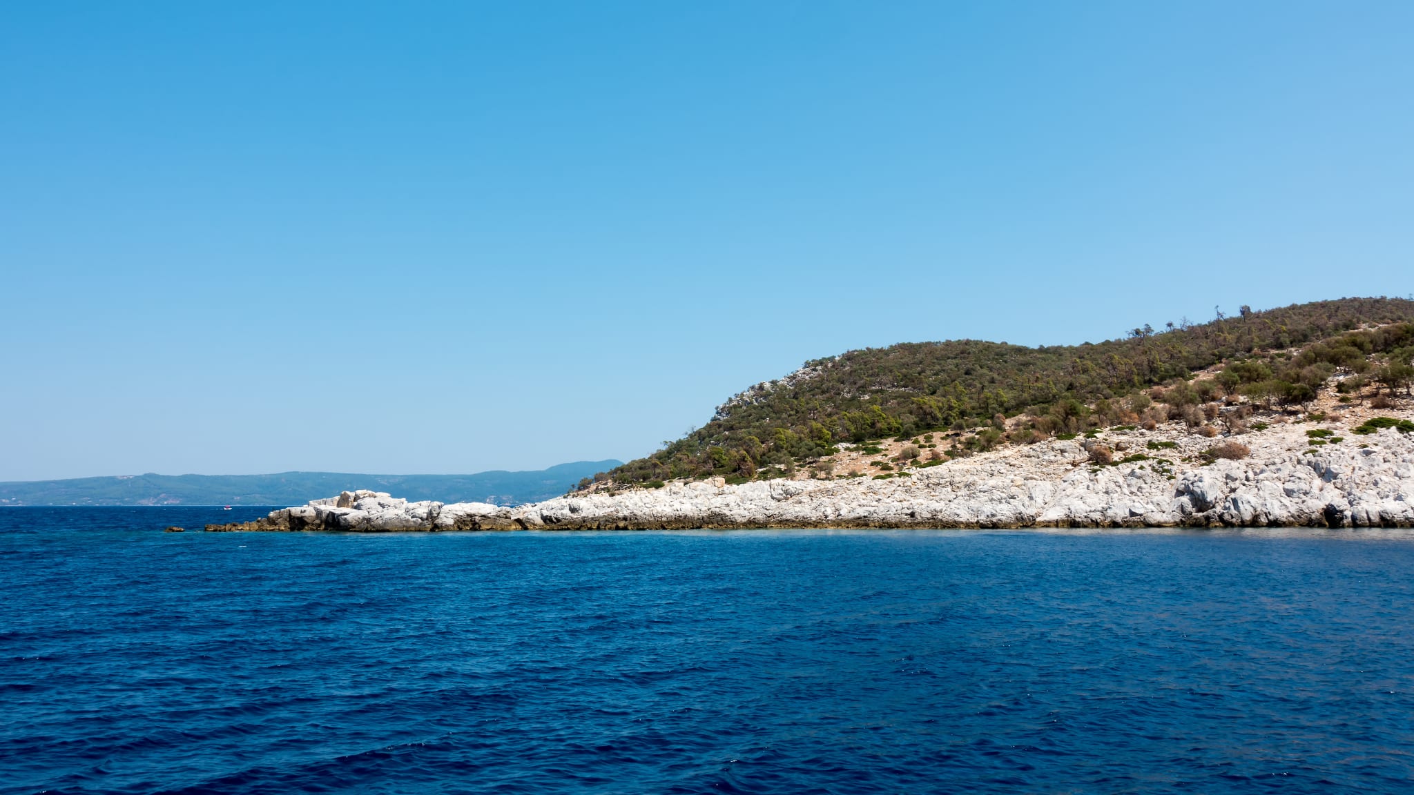 Insel Kelyfos, Chalkidiki, Griechenland