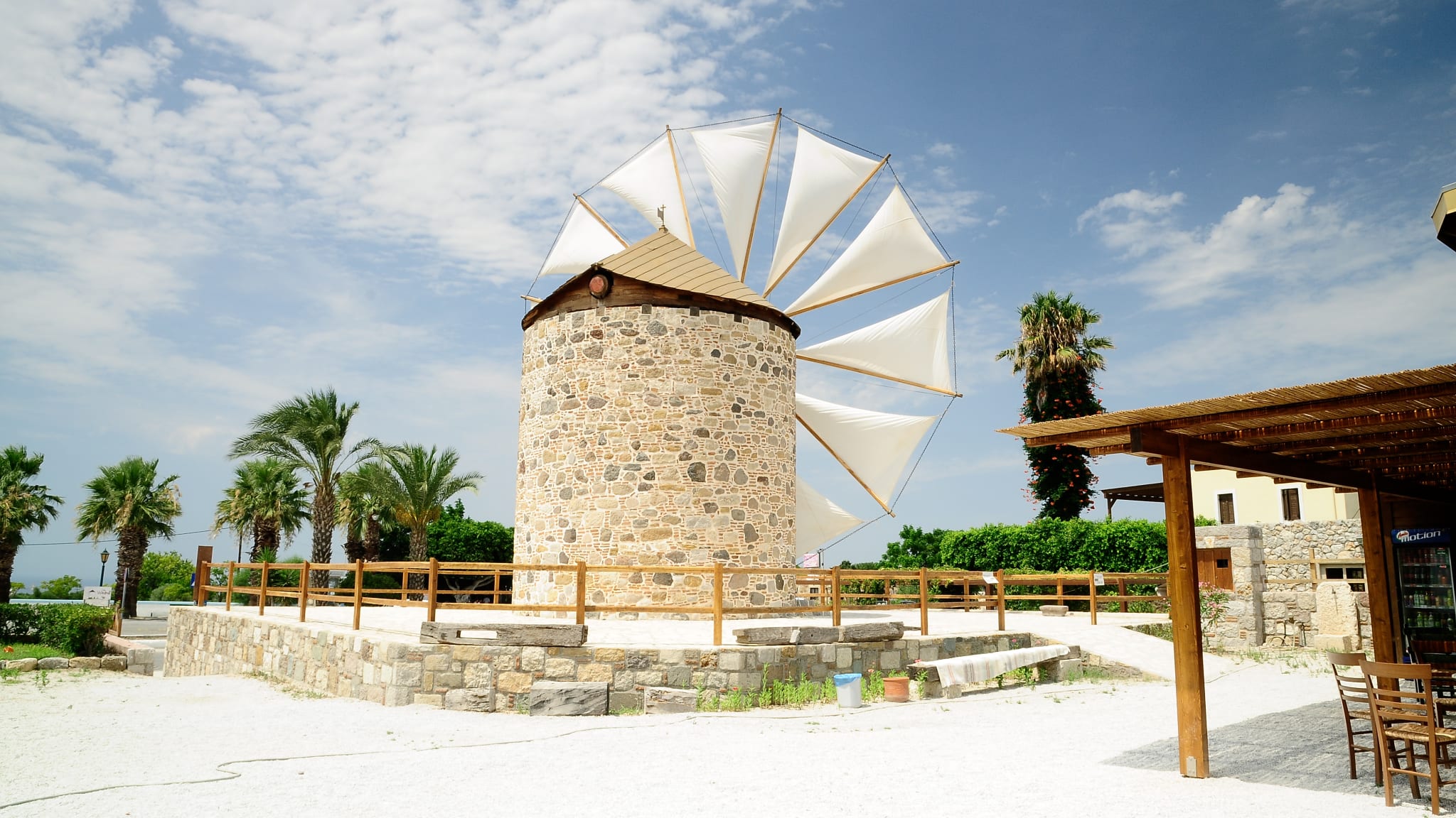 Windmühle in Antimachia, Kos, Griechenland
