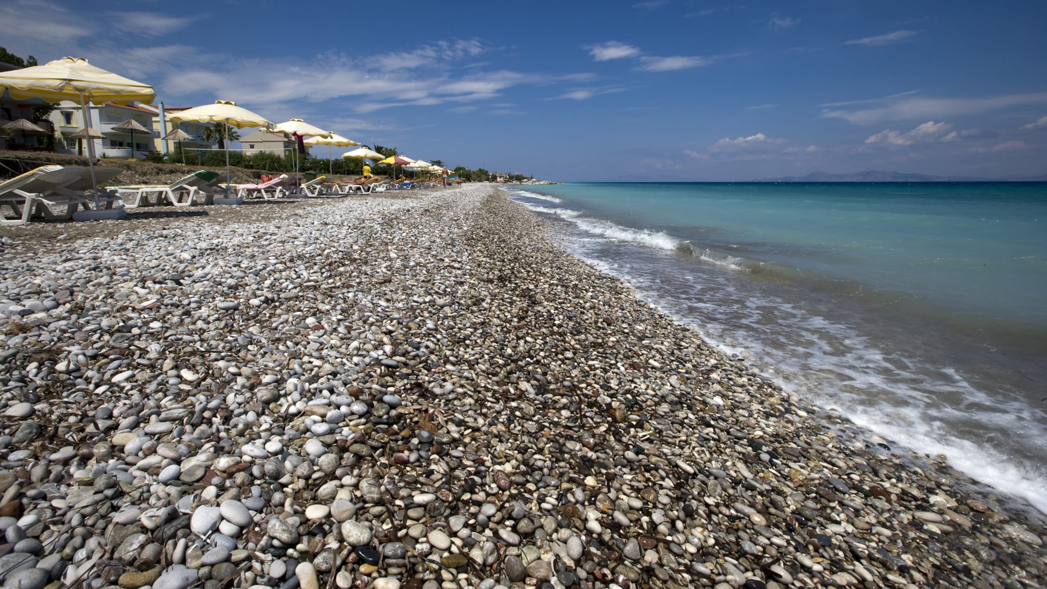 Strand Ialysos, Rhodos, Griechenland
