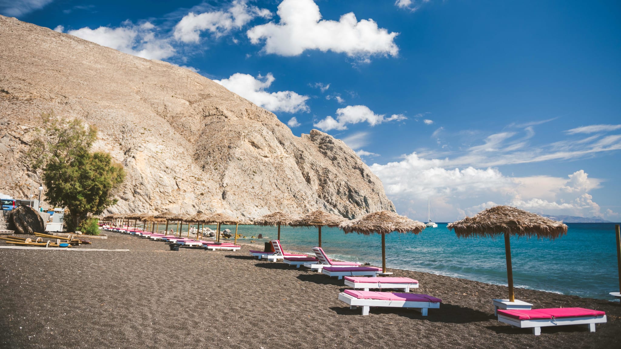 Strand Perissa, Santorini