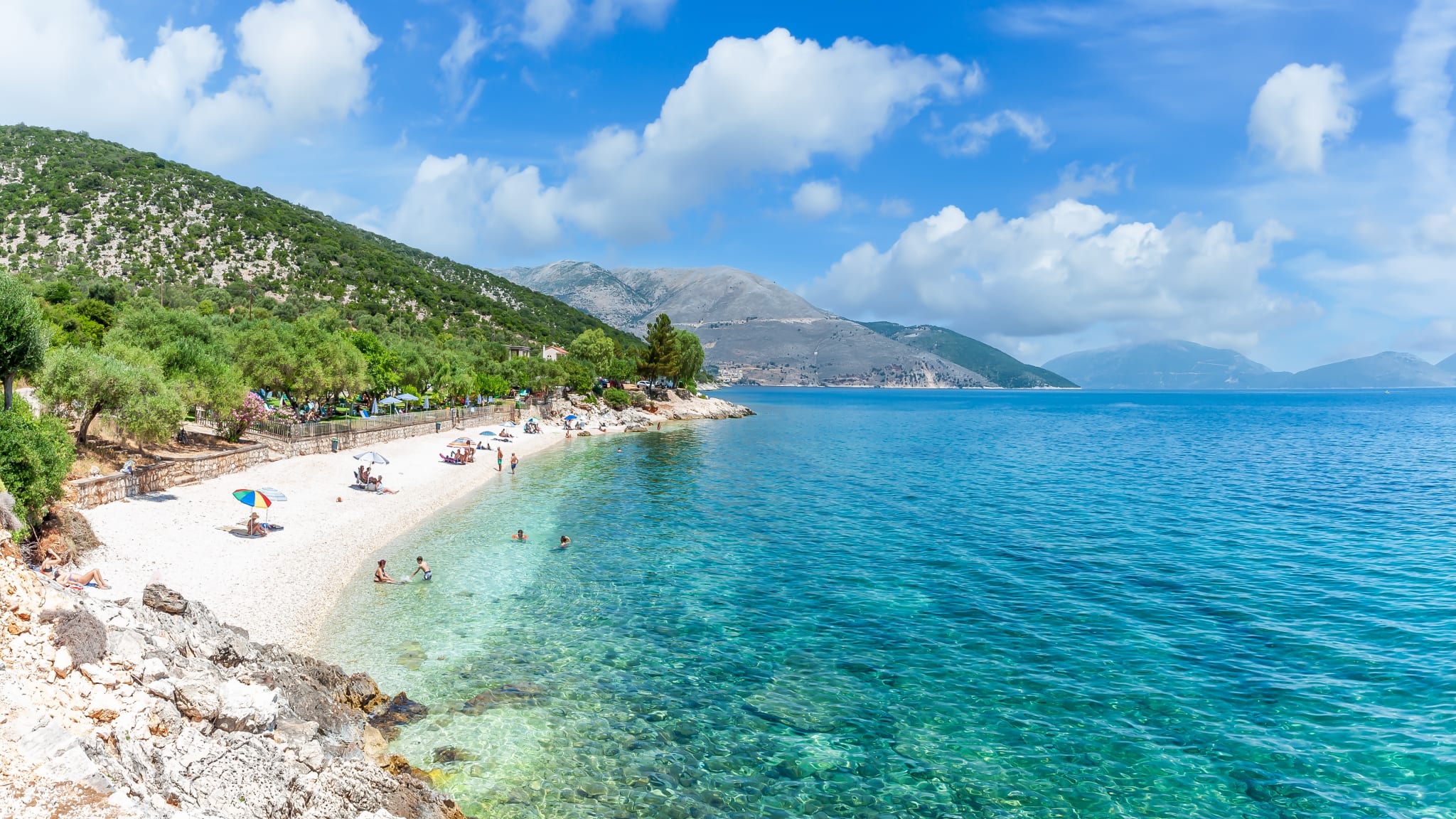 Strand Agia Paraskevi, Kefalonia, Griechenland