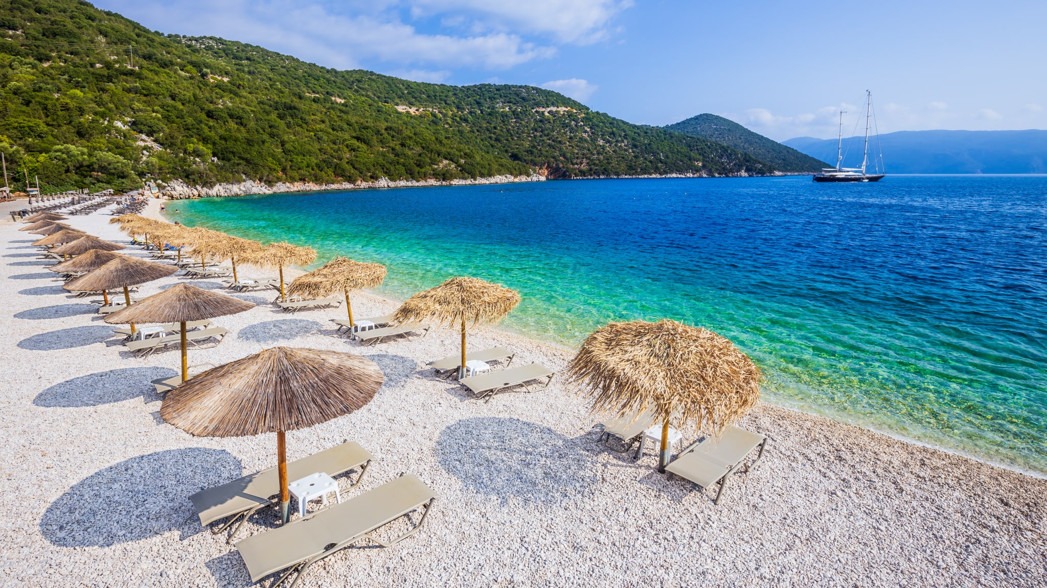 Strand Antisamos, Kefalonia, Griechenland